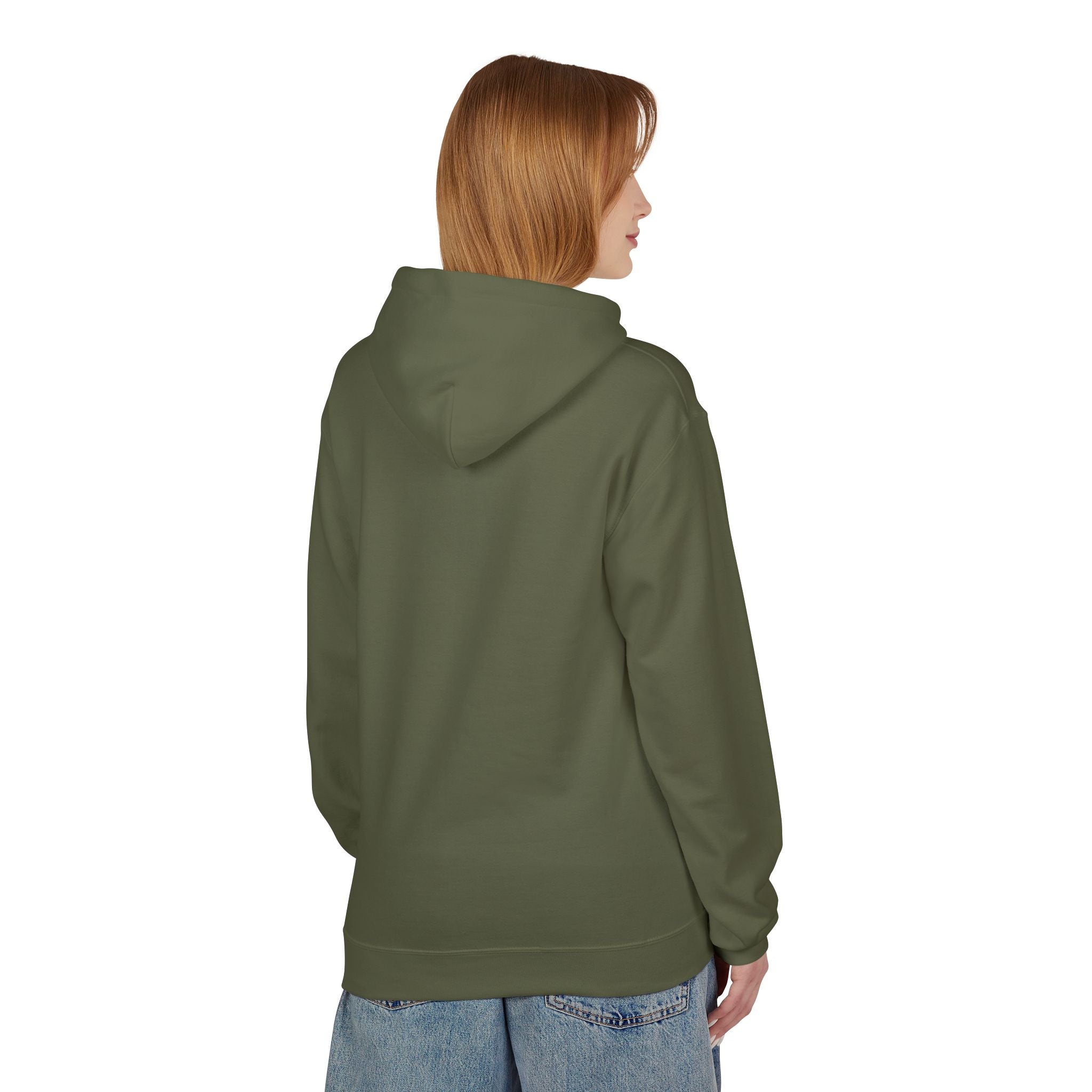 Witchy Cat Fleece Hoodie, Cozy Unisex Sweater, Perfect for Halloween, Casual Wear, Gift for Cat Lovers, Spooky Season Apparel