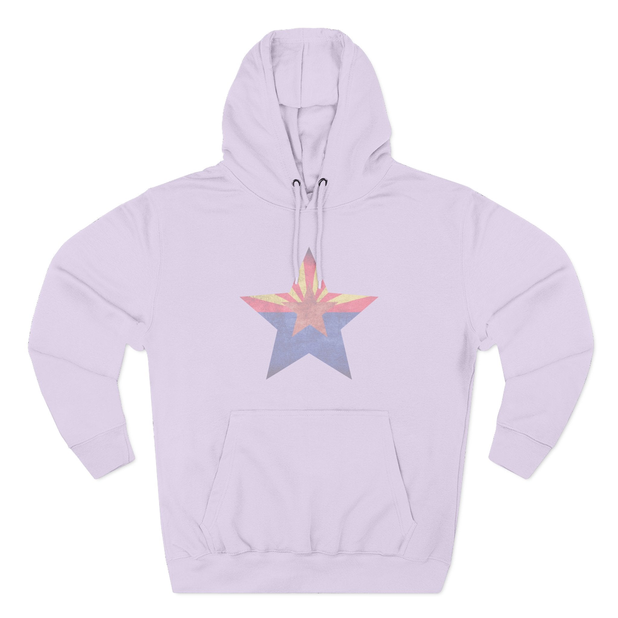Coolidge AZ Fleece Hoodie: Arizona Star, Casa Grande Ruins