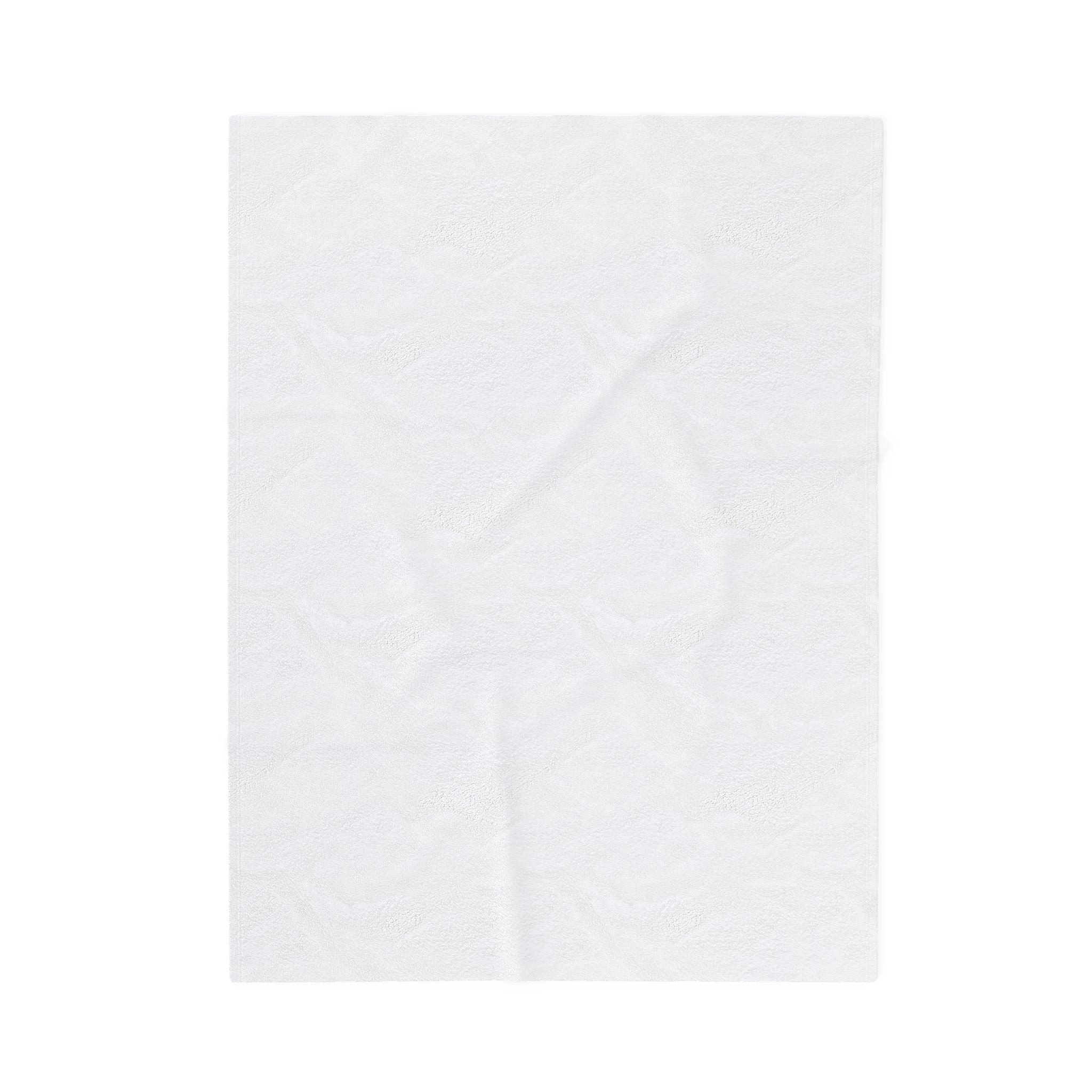 Blue Floral Husky Velveteen Plush Blanket | French Toile Dog Pattern