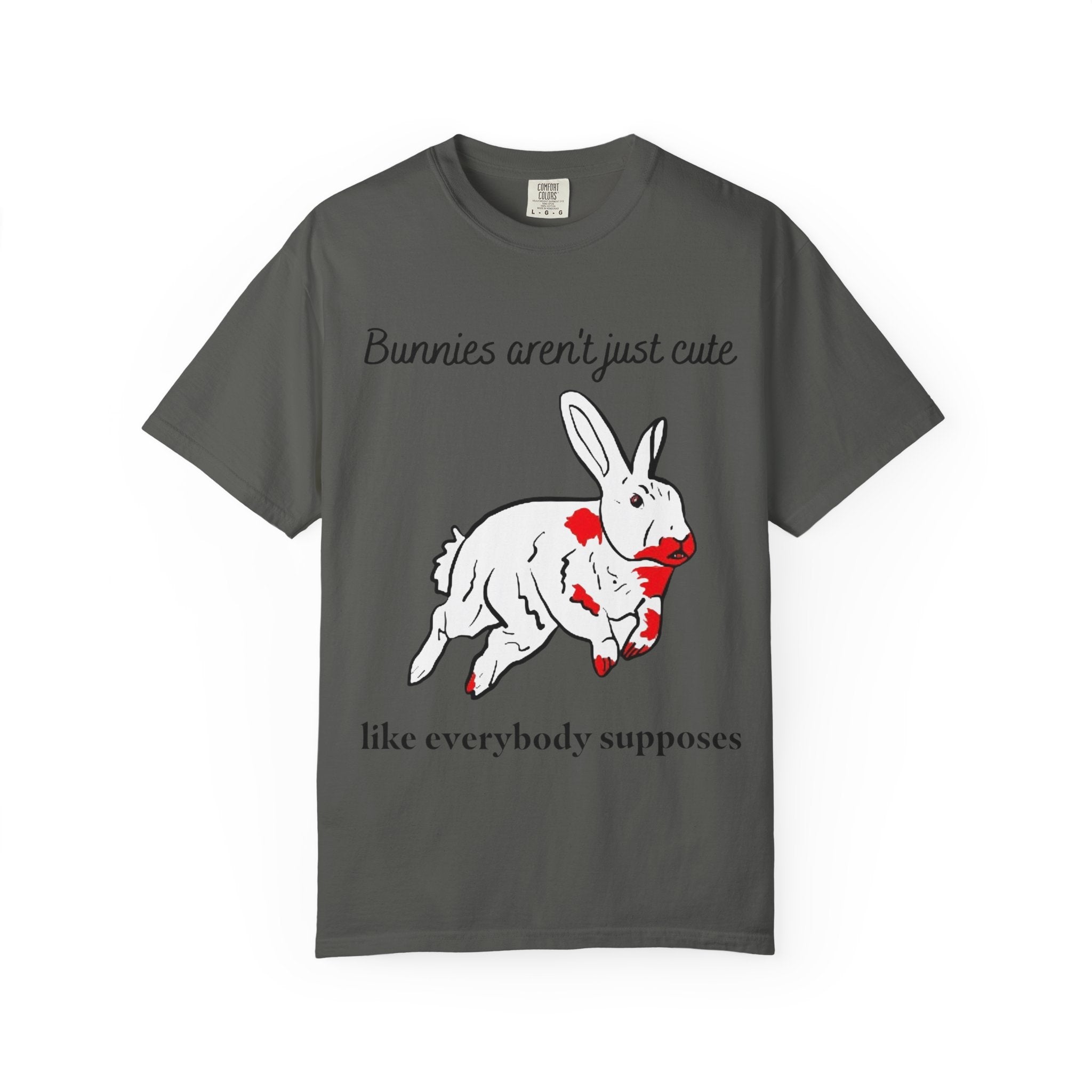 Bloody Bunny T-Shirt | Killer Rabbit Parody Gothic Dark Humor Gift