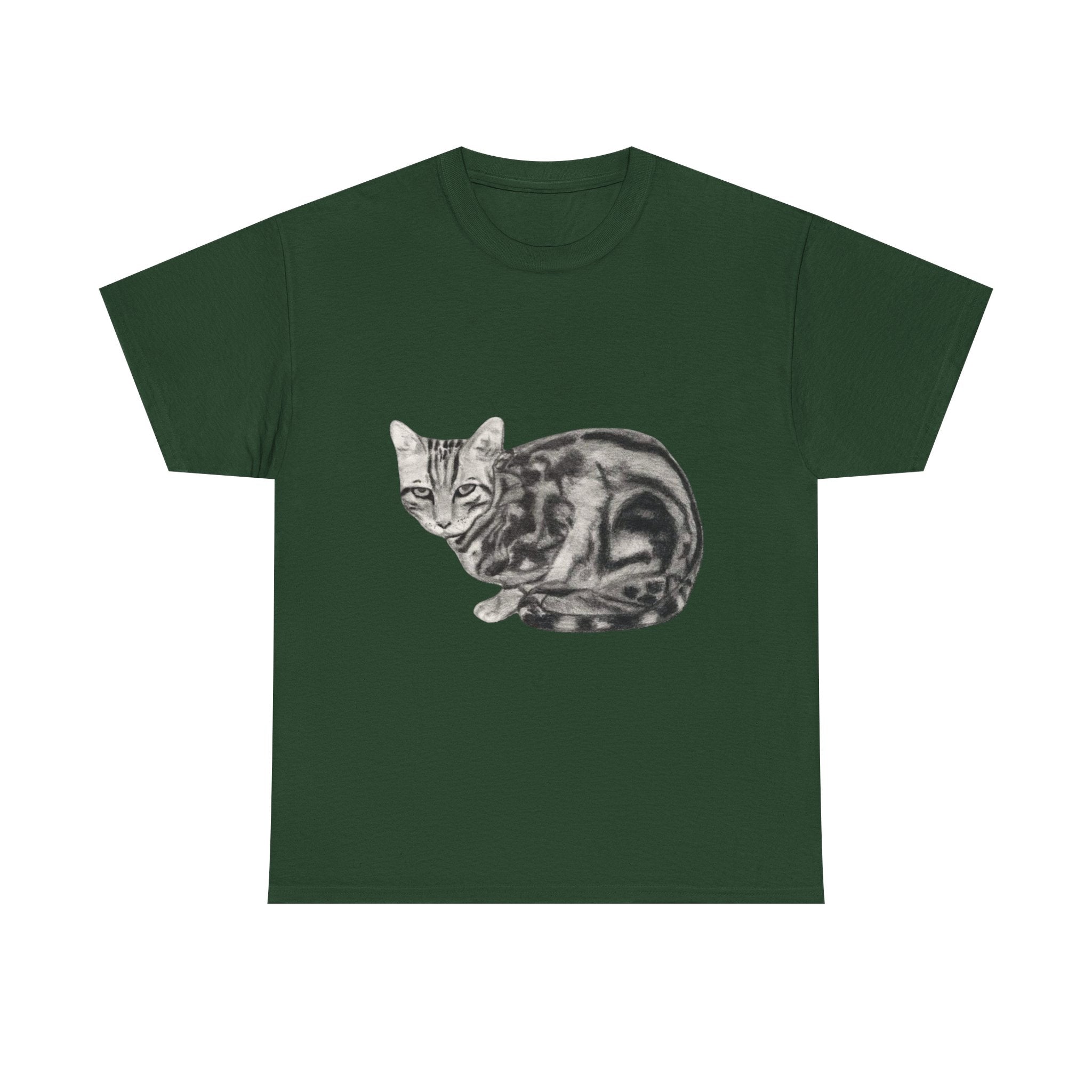 Bengal Cat Graphic Tee, Animal Lover T-Shirt