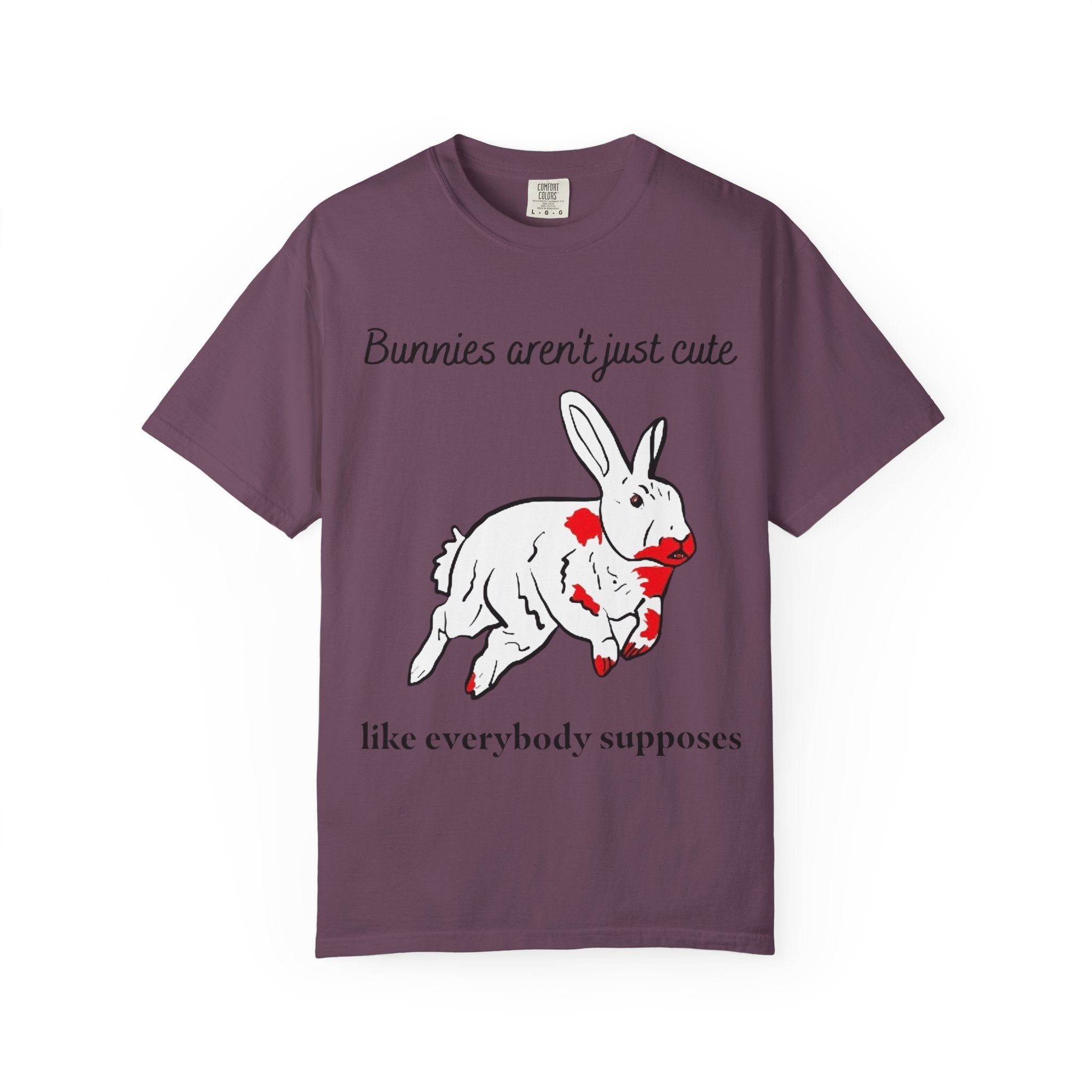 Bloody Bunny T-Shirt | Killer Rabbit Parody Gothic Dark Humor Gift