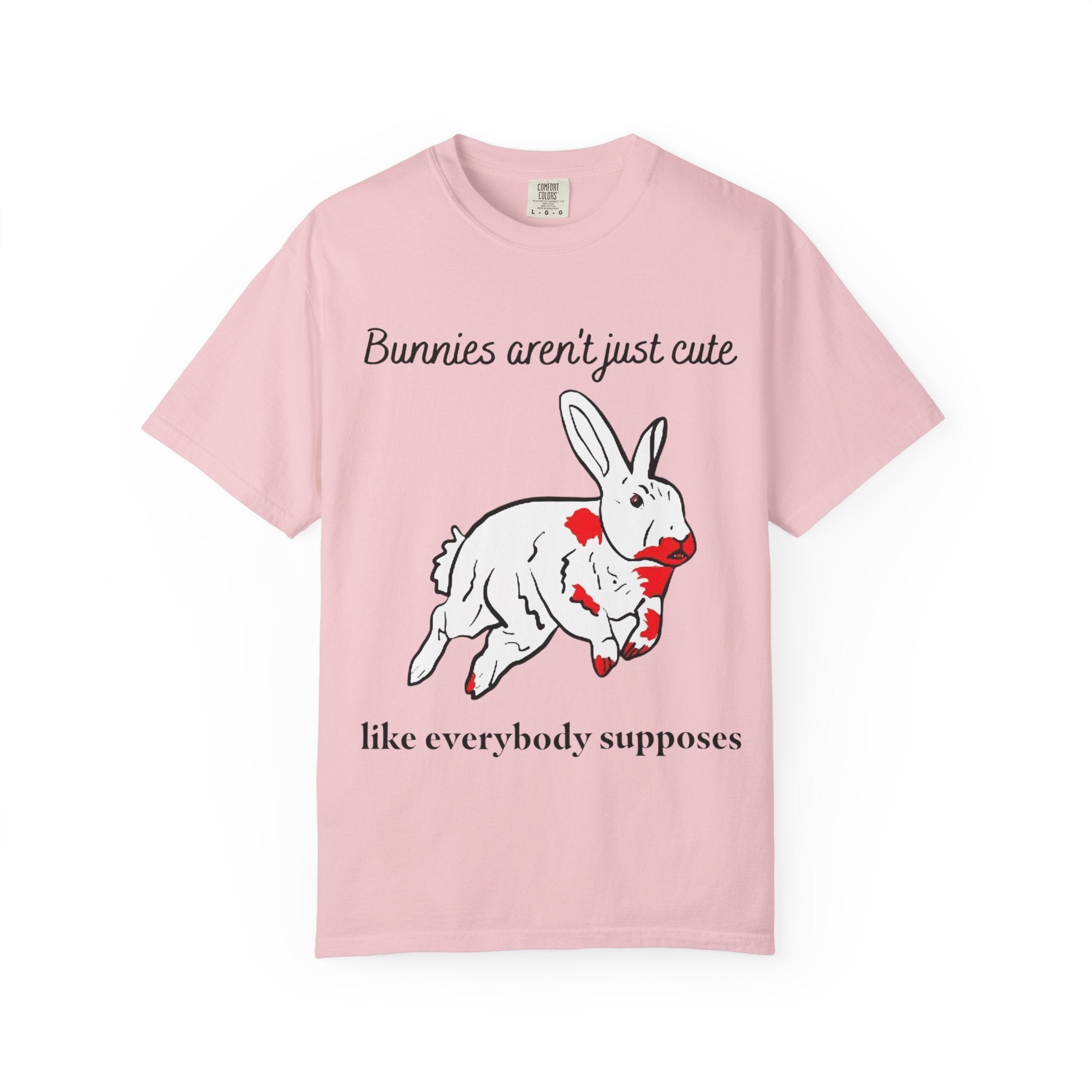 Bloody Bunny T-Shirt | Killer Rabbit Parody Gothic Dark Humor Gift