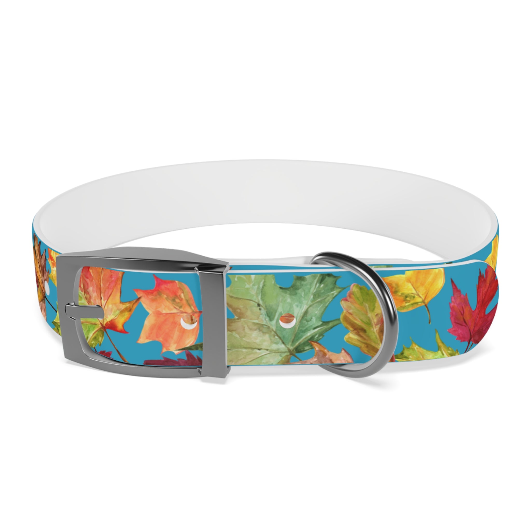 Vibrant Autumn Dog Collar | Fall Pet Accessory, Seasonal Dog Gear, Cute Dog Collars, Leaf Design, Colorful Pet Fashion
