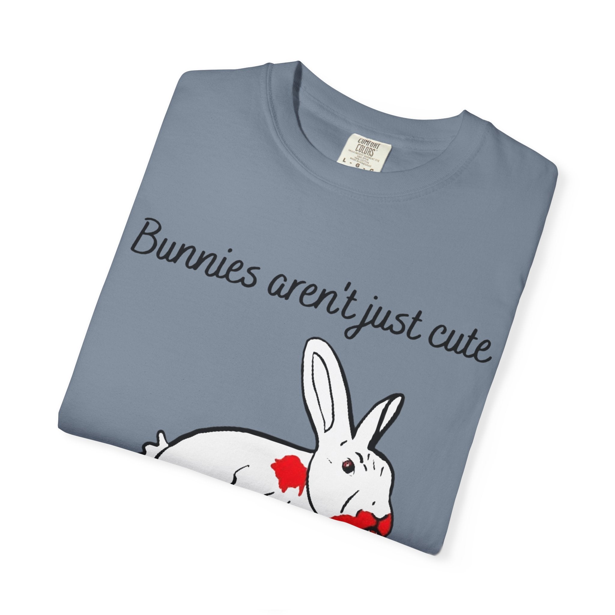 Bloody Bunny T-Shirt | Killer Rabbit Parody Gothic Dark Humor Gift