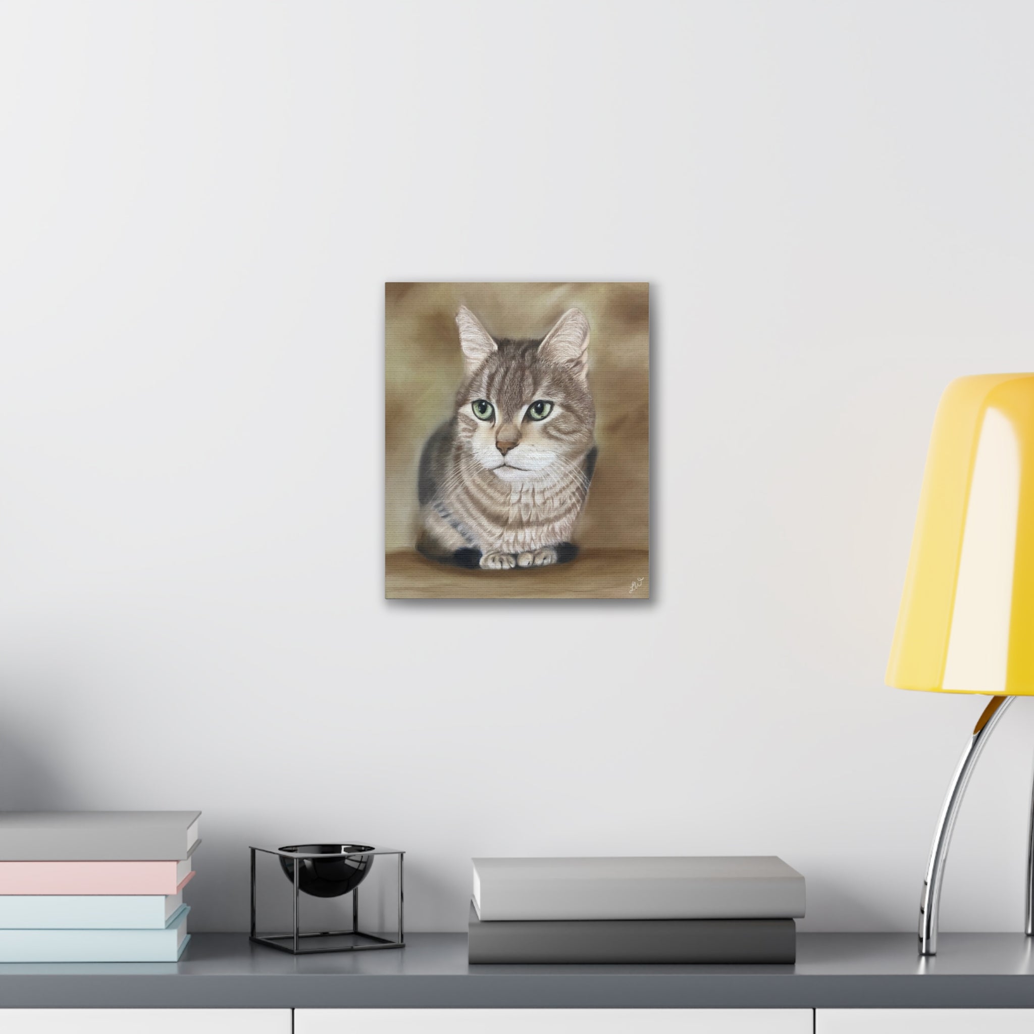 Canvas Print, Bengal Cat Pastel Pet Portrait, Wall Art Decor, Home Decor, Animal Lover Gift, Cat Lover Gift, Cat Wall Hanging, Cat Wall