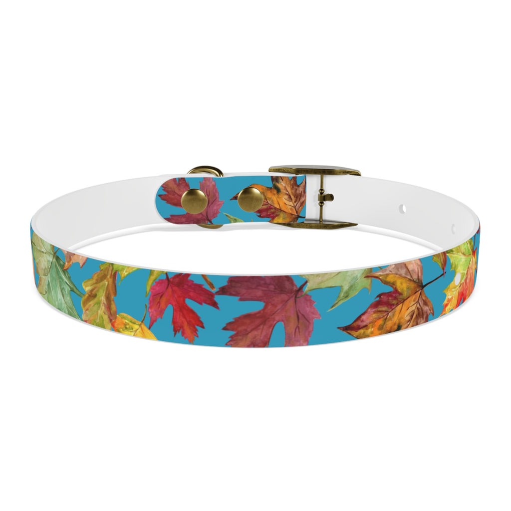 Vibrant Autumn Dog Collar | Fall Pet Accessory, Seasonal Dog Gear, Cute Dog Collars, Leaf Design, Colorful Pet Fashion