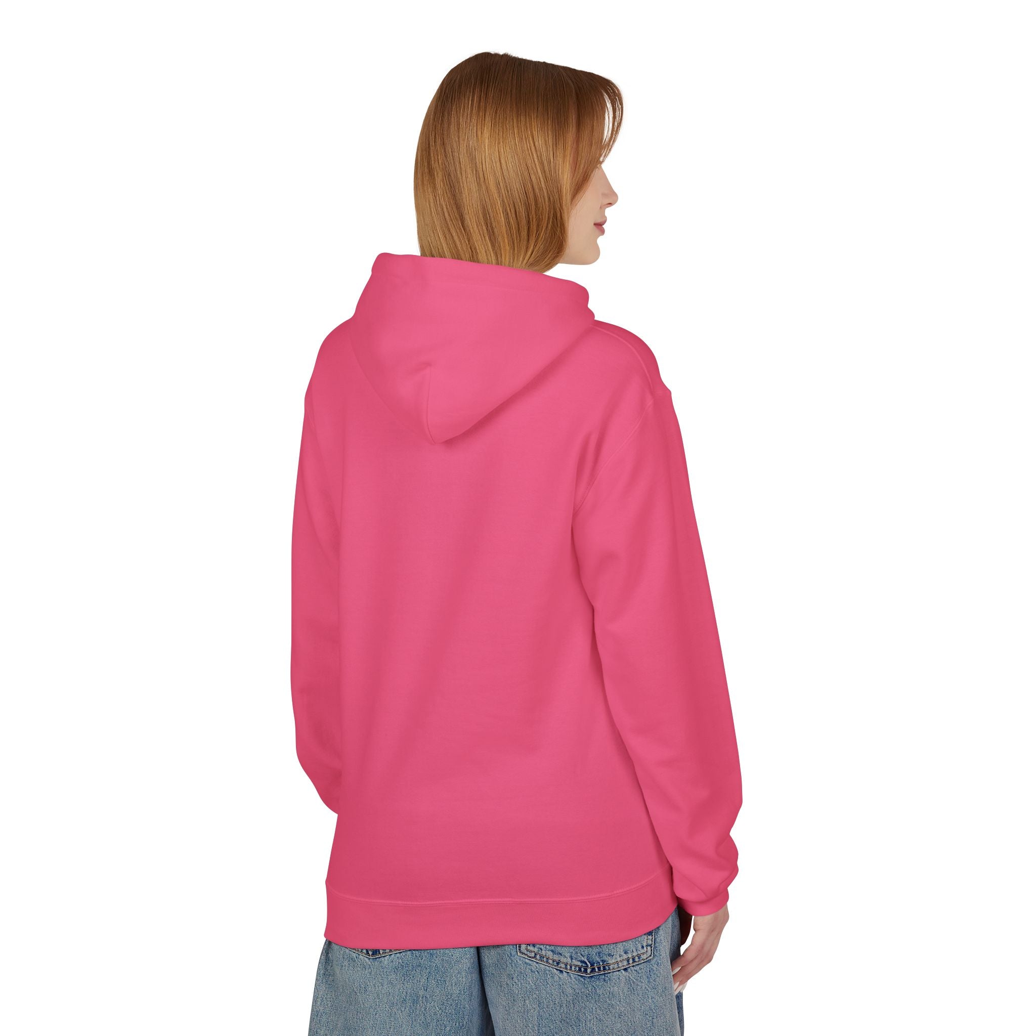 Witchy Cat Fleece Hoodie, Cozy Unisex Sweater, Perfect for Halloween, Casual Wear, Gift for Cat Lovers, Spooky Season Apparel