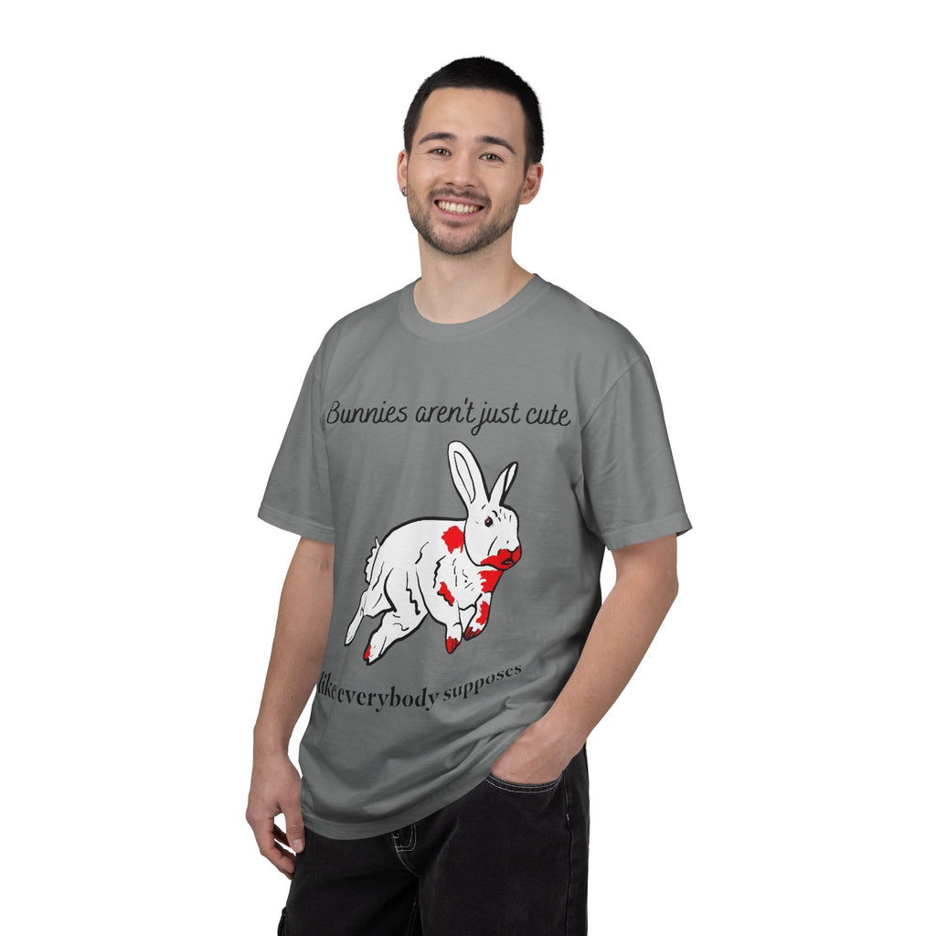 Bloody Bunny T-Shirt | Killer Rabbit Parody Gothic Dark Humor Gift