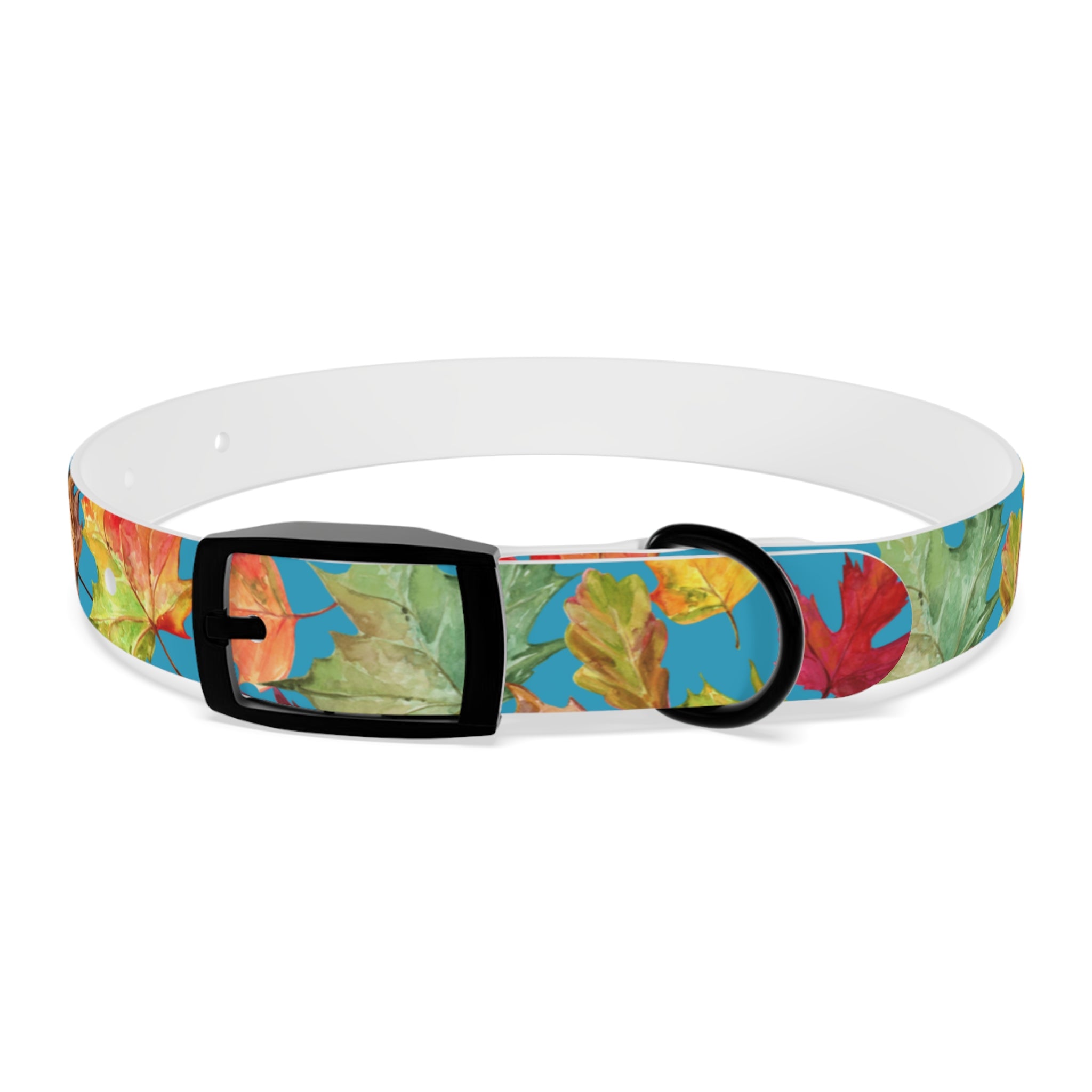 Vibrant Autumn Dog Collar | Fall Pet Accessory, Seasonal Dog Gear, Cute Dog Collars, Leaf Design, Colorful Pet Fashion