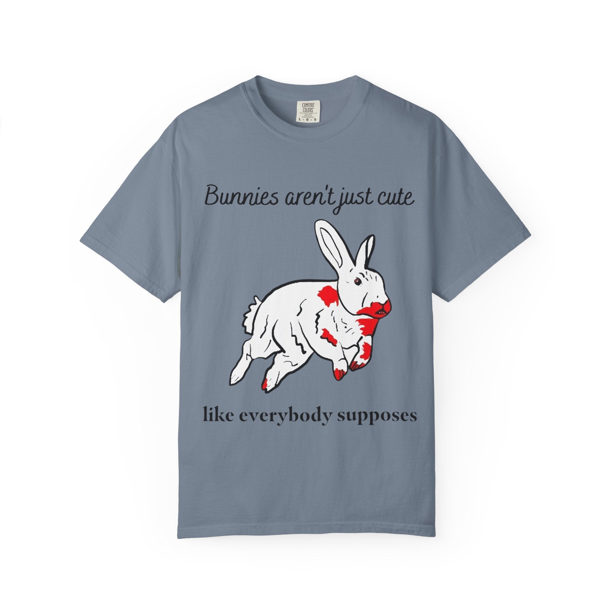 Bloody Bunny T-Shirt | Killer Rabbit Parody Gothic Dark Humor Gift