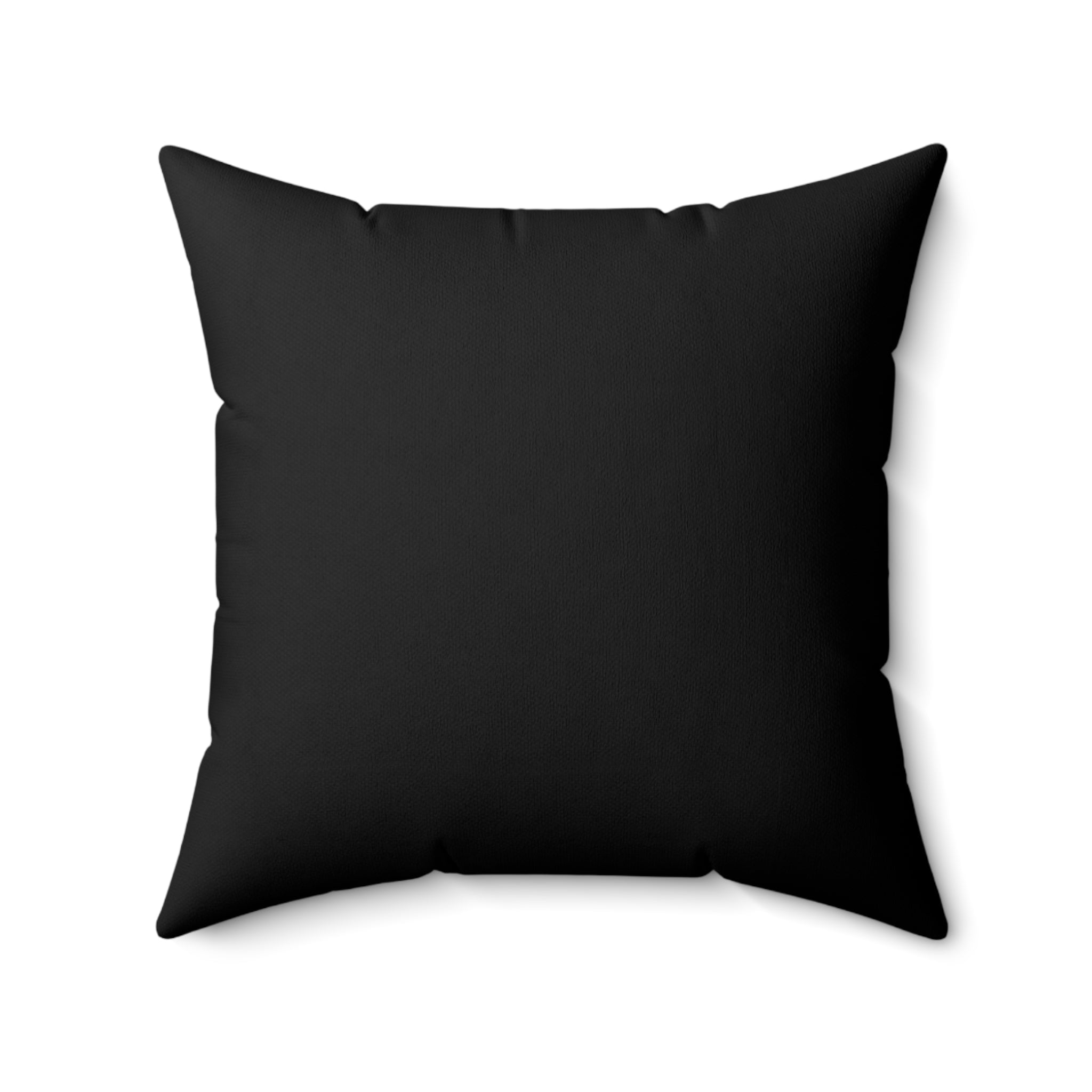 Botanical Witch & Cat Pillow: Black and White Faux Suede Decor