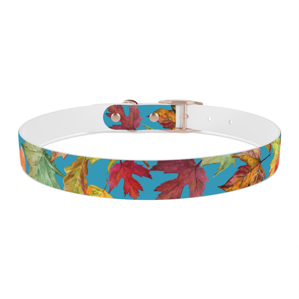 Vibrant Autumn Dog Collar | Fall Pet Accessory, Seasonal Dog Gear, Cute Dog Collars, Leaf Design, Colorful Pet Fashion
