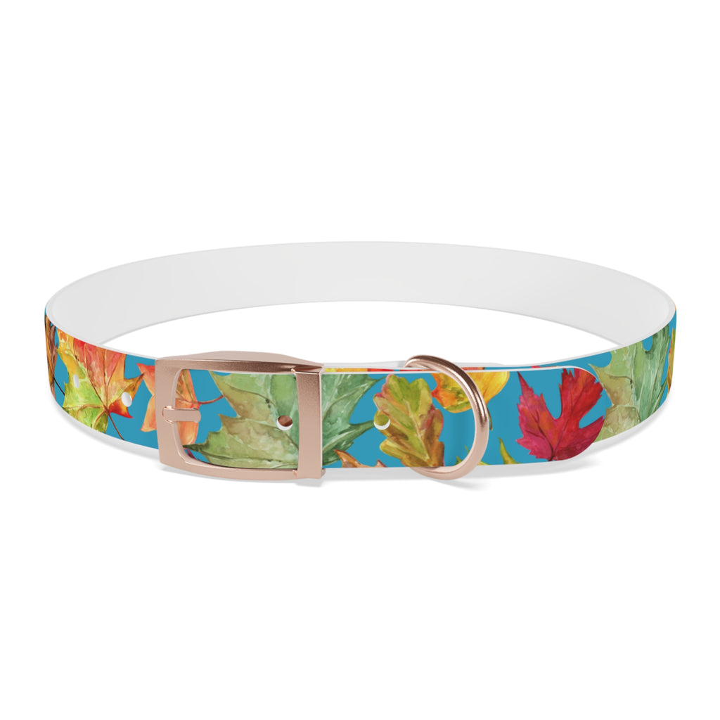 Vibrant Autumn Dog Collar | Fall Pet Accessory, Seasonal Dog Gear, Cute Dog Collars, Leaf Design, Colorful Pet Fashion