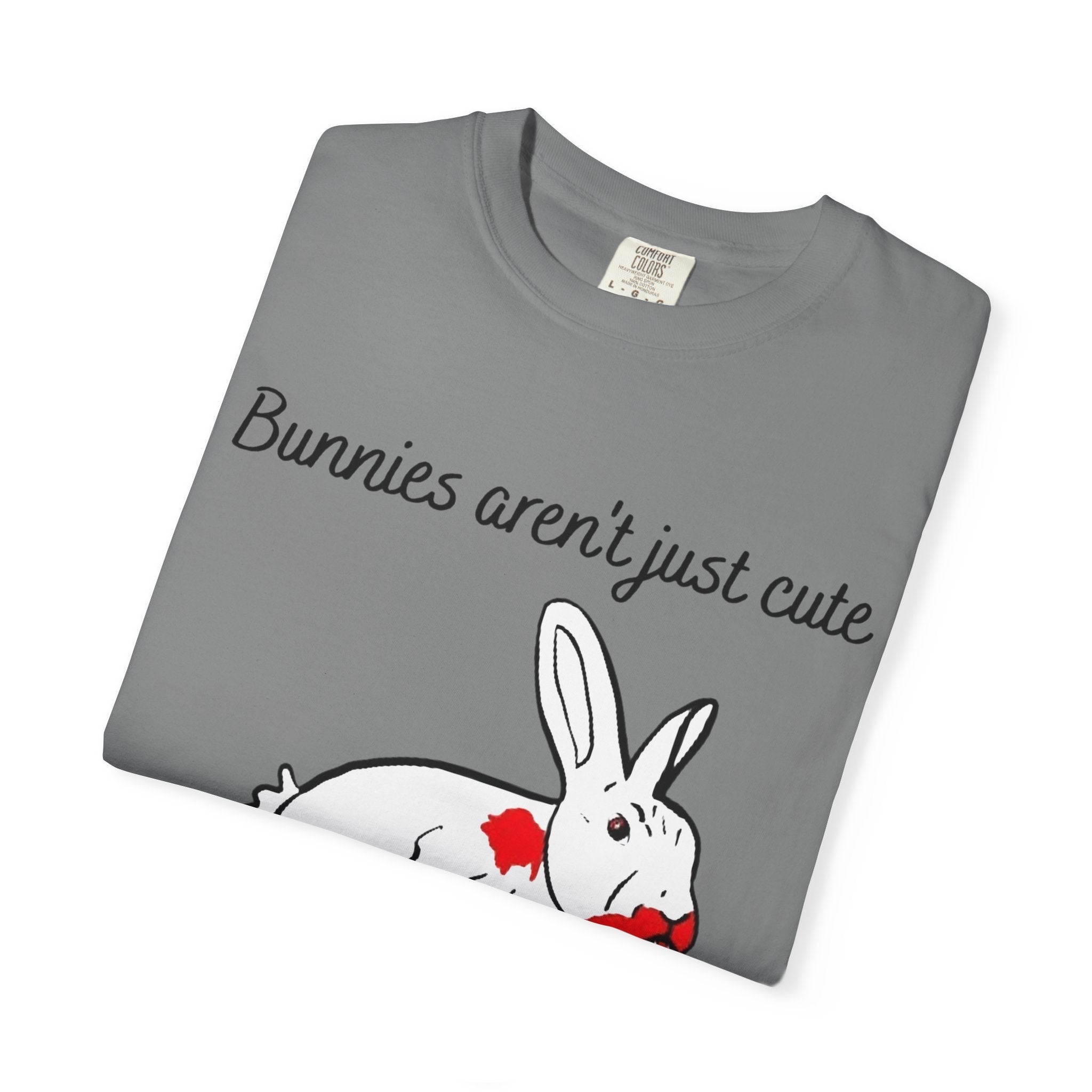 Bloody Bunny T-Shirt | Killer Rabbit Parody Gothic Dark Humor Gift