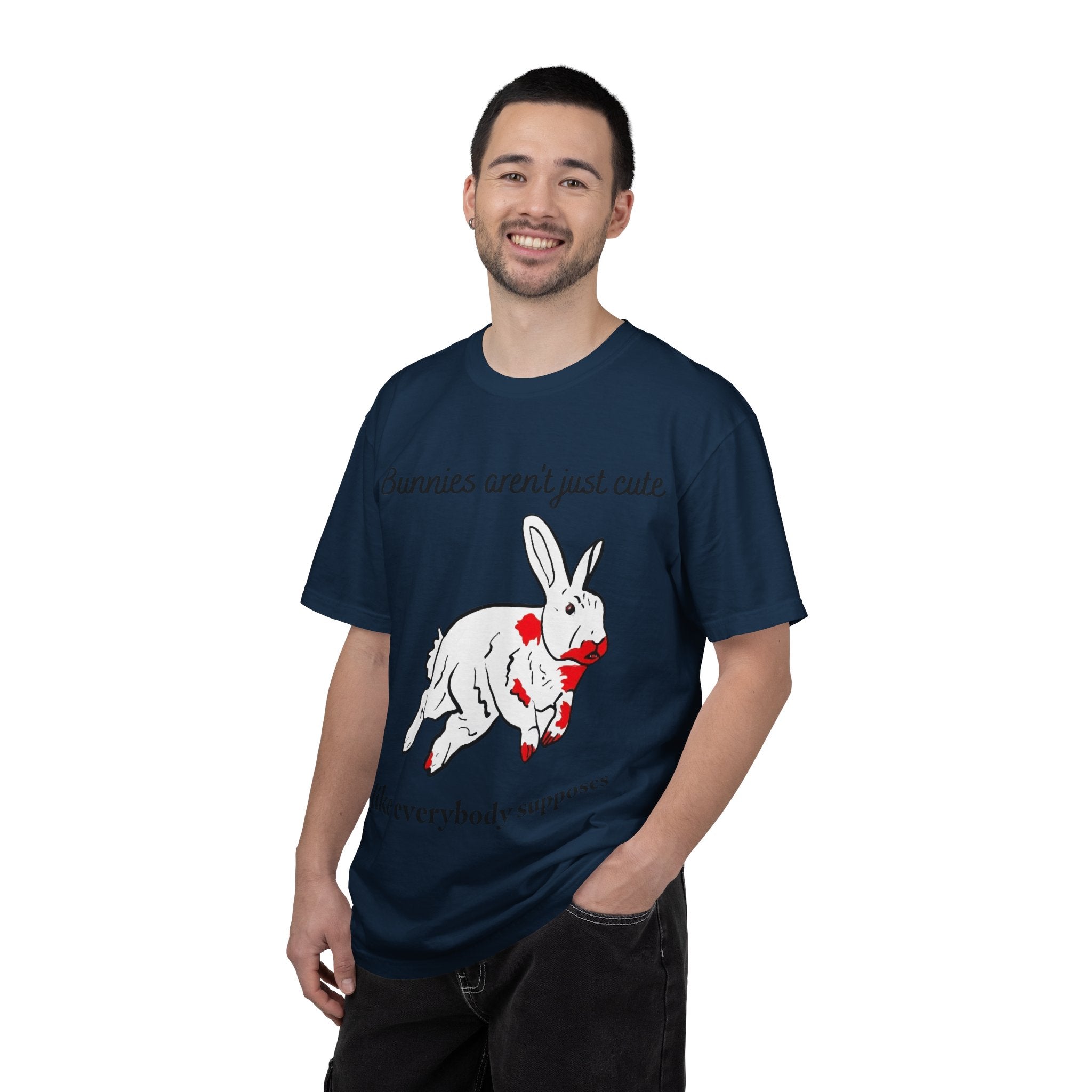Bloody Bunny T-Shirt | Killer Rabbit Parody Gothic Dark Humor Gift
