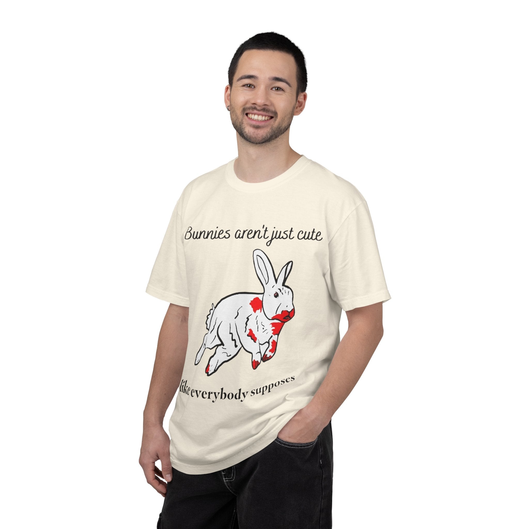 Bloody Bunny T-Shirt | Killer Rabbit Parody Gothic Dark Humor Gift