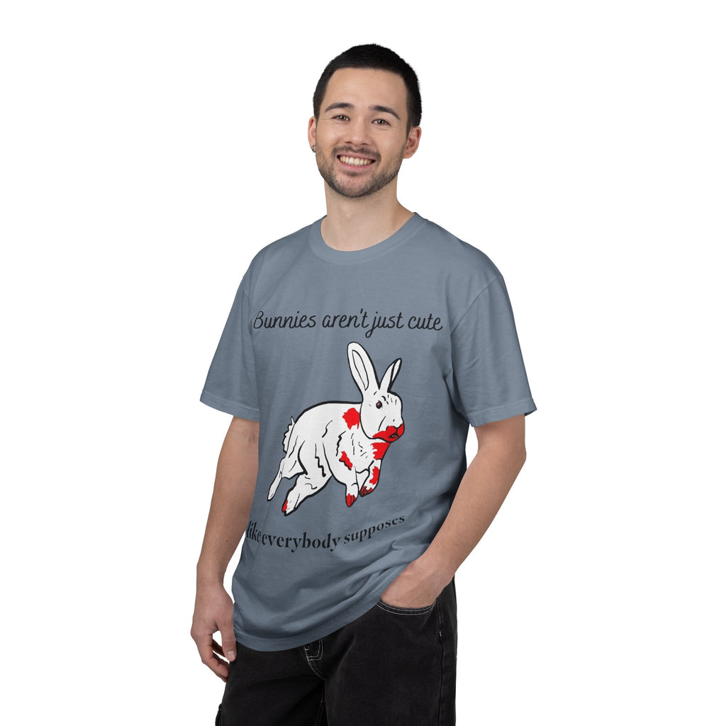 Bloody Bunny T-Shirt | Killer Rabbit Parody Gothic Dark Humor Gift