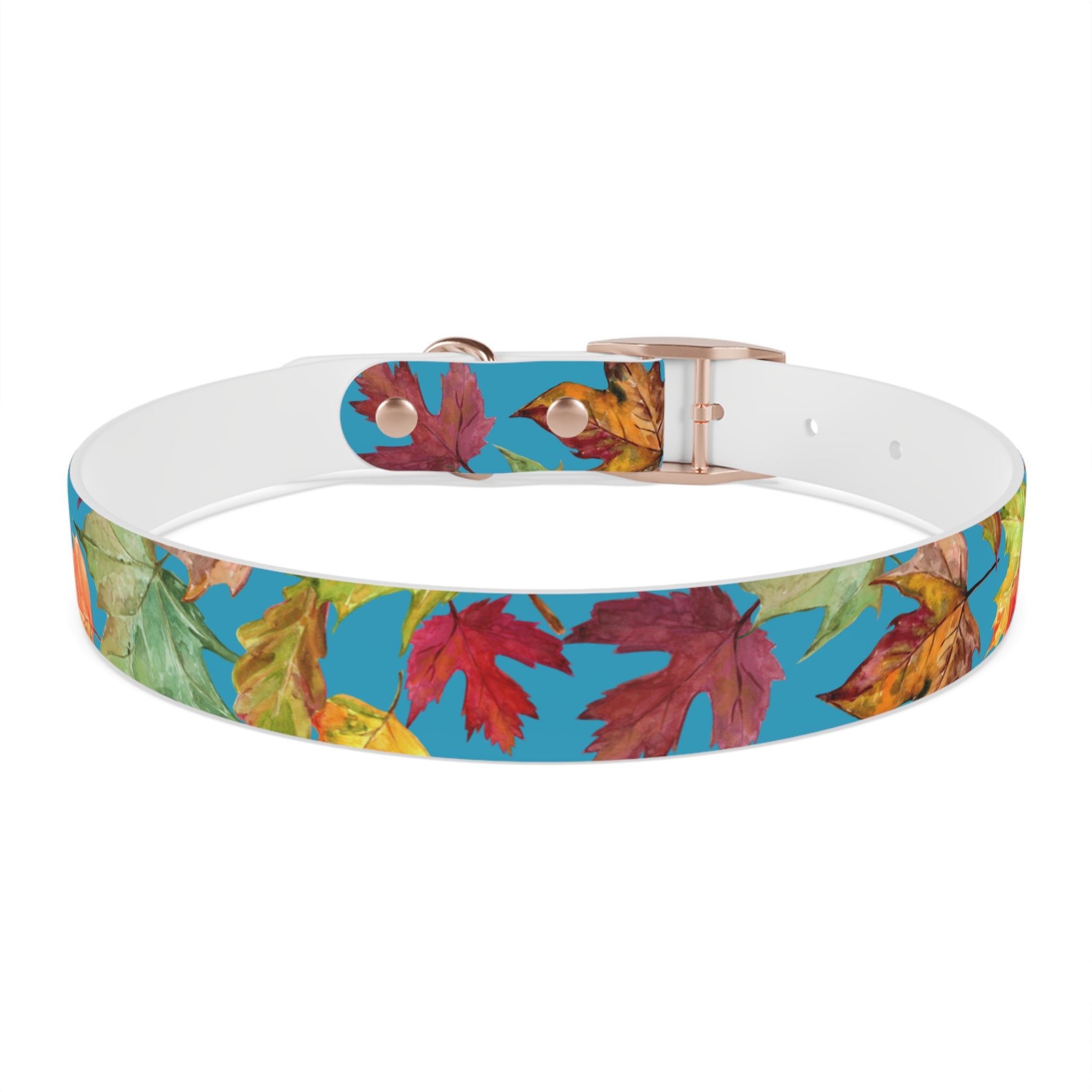 Vibrant Autumn Dog Collar | Fall Pet Accessory, Seasonal Dog Gear, Cute Dog Collars, Leaf Design, Colorful Pet Fashion