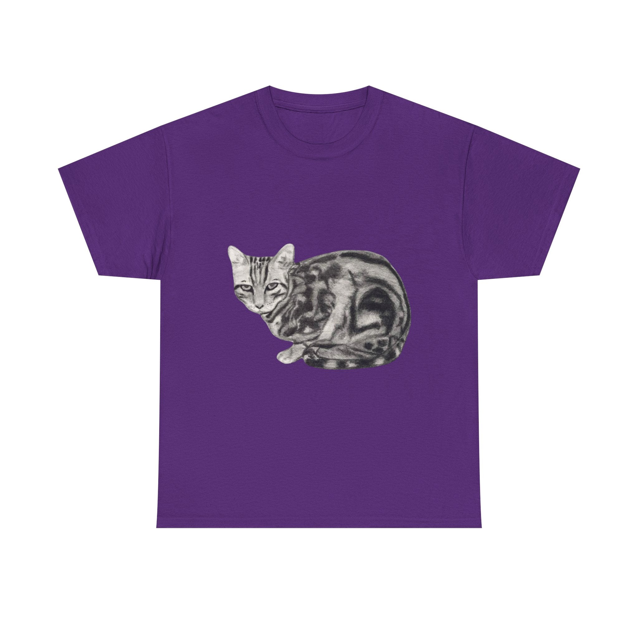 Bengal Cat Graphic Tee, Animal Lover T-Shirt