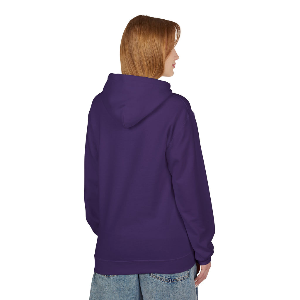 Witchy Cat Fleece Hoodie, Cozy Unisex Sweater, Perfect for Halloween, Casual Wear, Gift for Cat Lovers, Spooky Season Apparel
