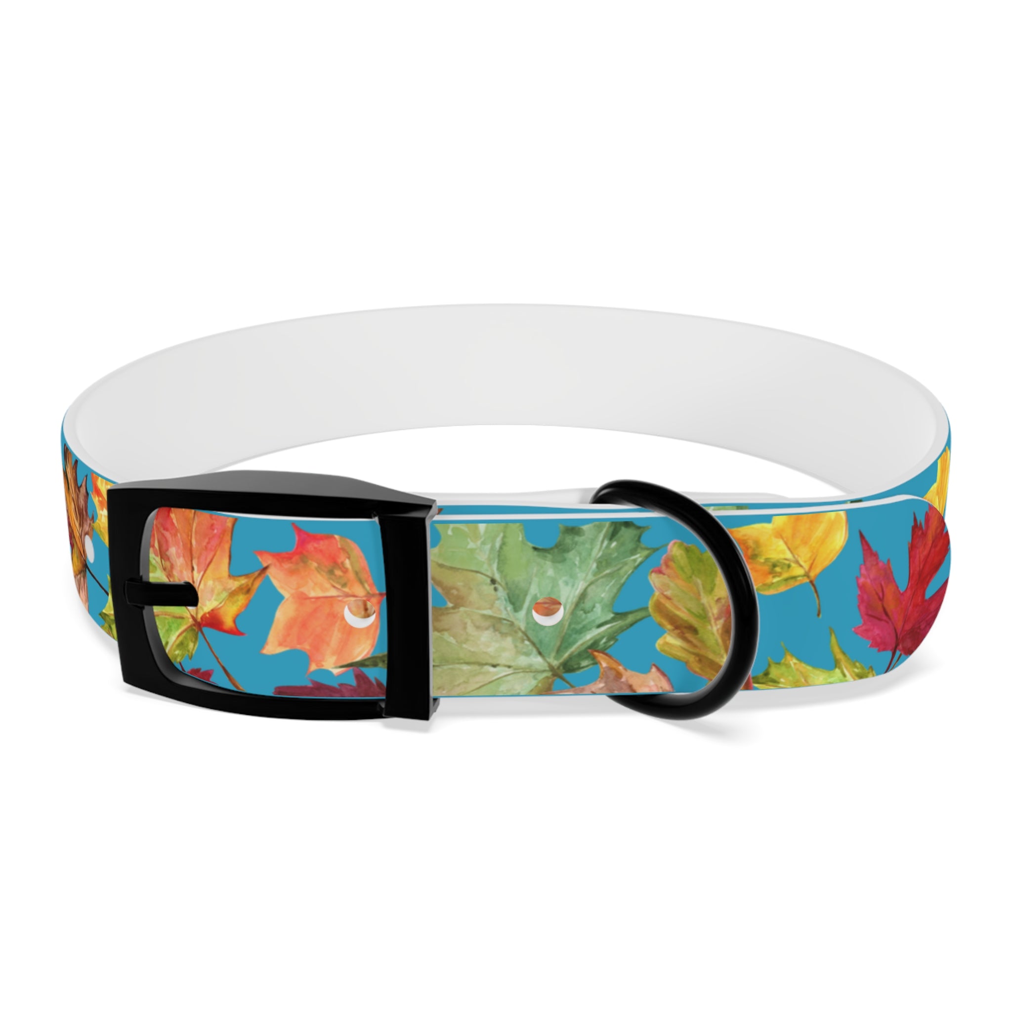 Vibrant Autumn Dog Collar | Fall Pet Accessory, Seasonal Dog Gear, Cute Dog Collars, Leaf Design, Colorful Pet Fashion