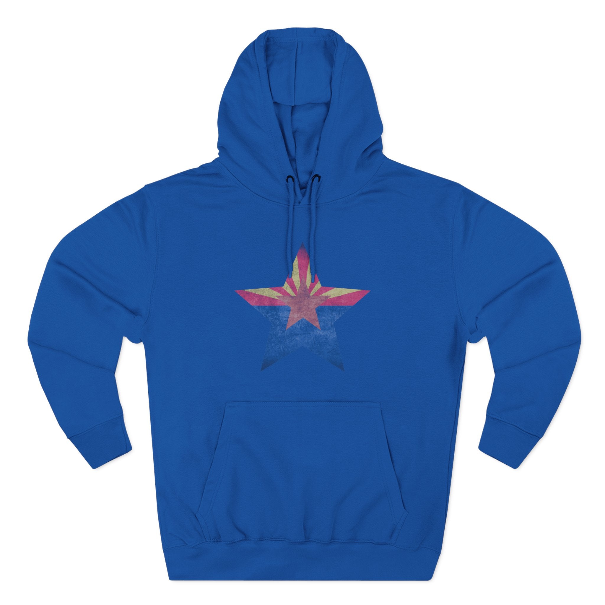 Coolidge AZ Fleece Hoodie: Arizona Star, Casa Grande Ruins