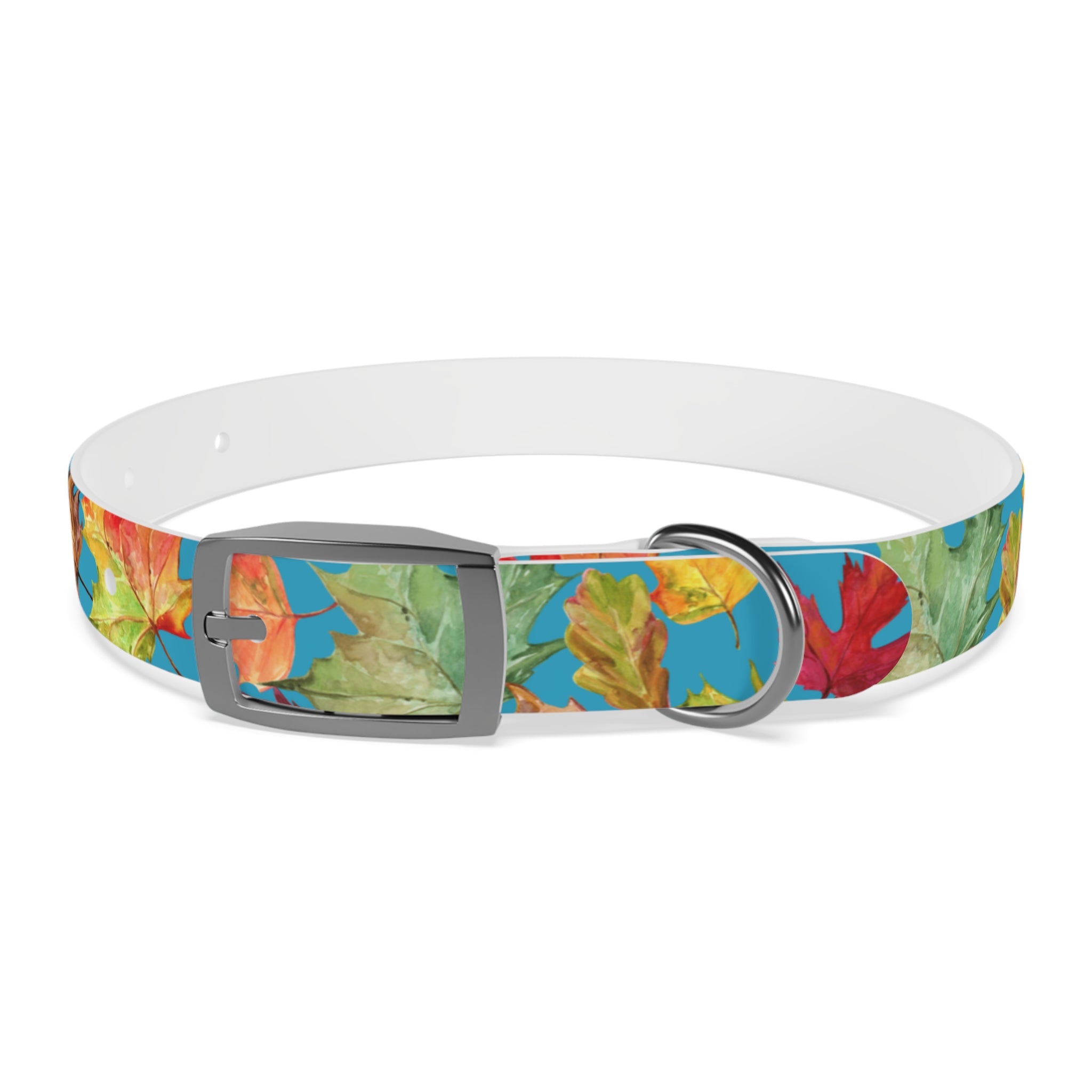 Vibrant Autumn Dog Collar | Fall Pet Accessory, Seasonal Dog Gear, Cute Dog Collars, Leaf Design, Colorful Pet Fashion