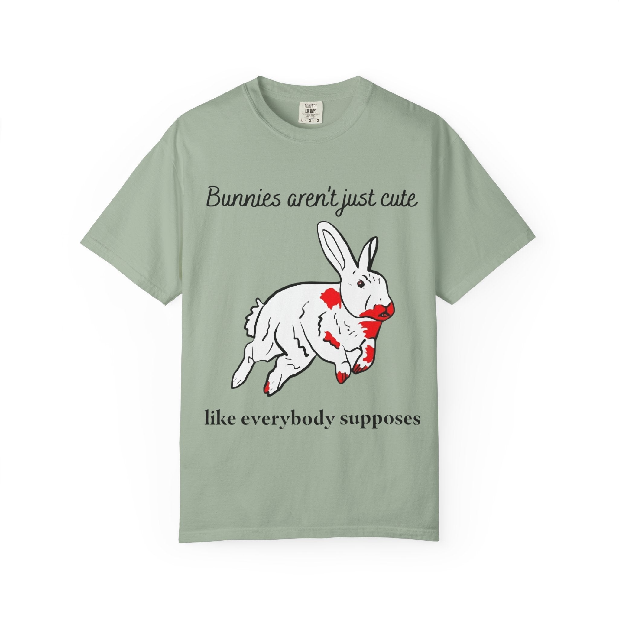 Bloody Bunny T-Shirt | Killer Rabbit Parody Gothic Dark Humor Gift