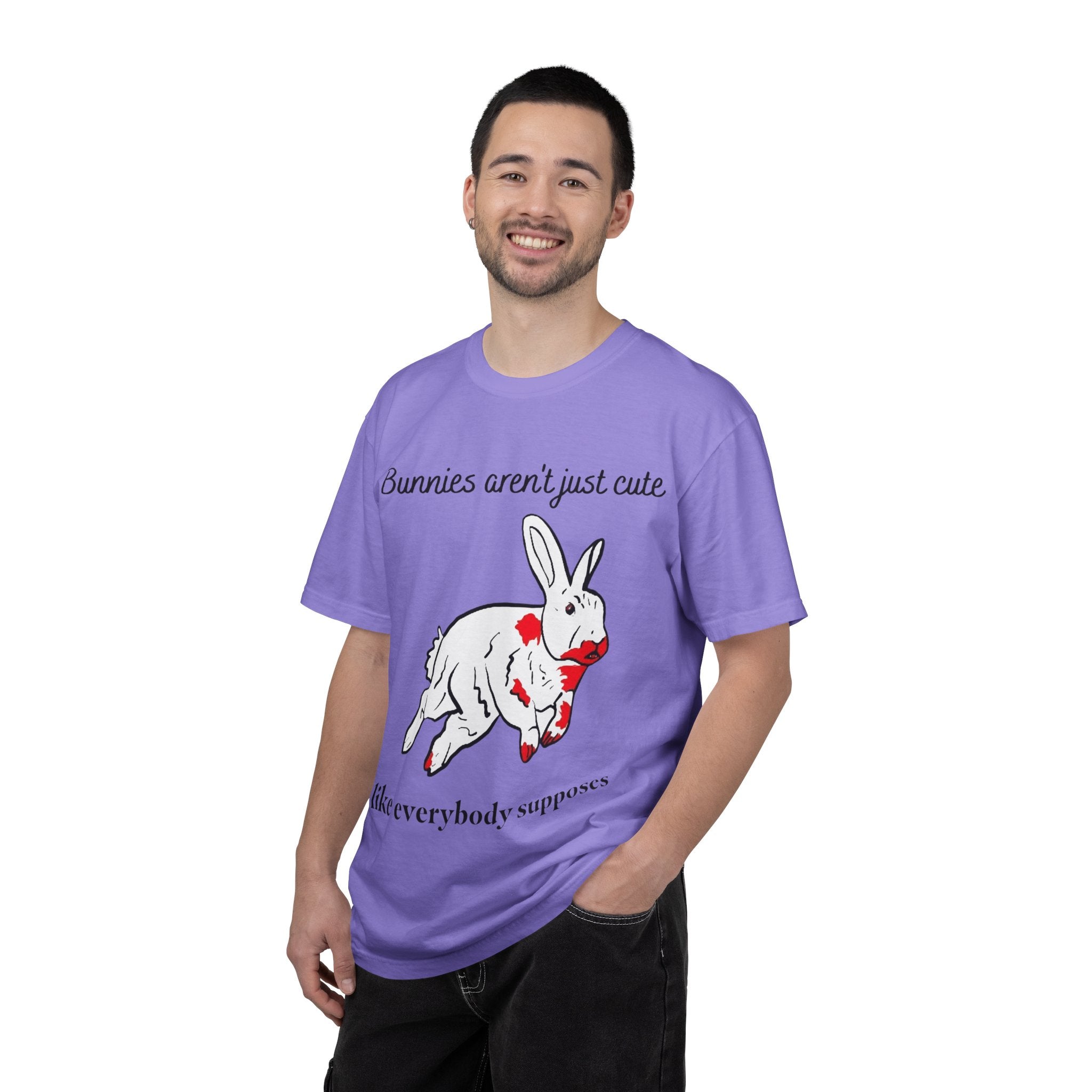 Bloody Bunny T-Shirt | Killer Rabbit Parody Gothic Dark Humor Gift