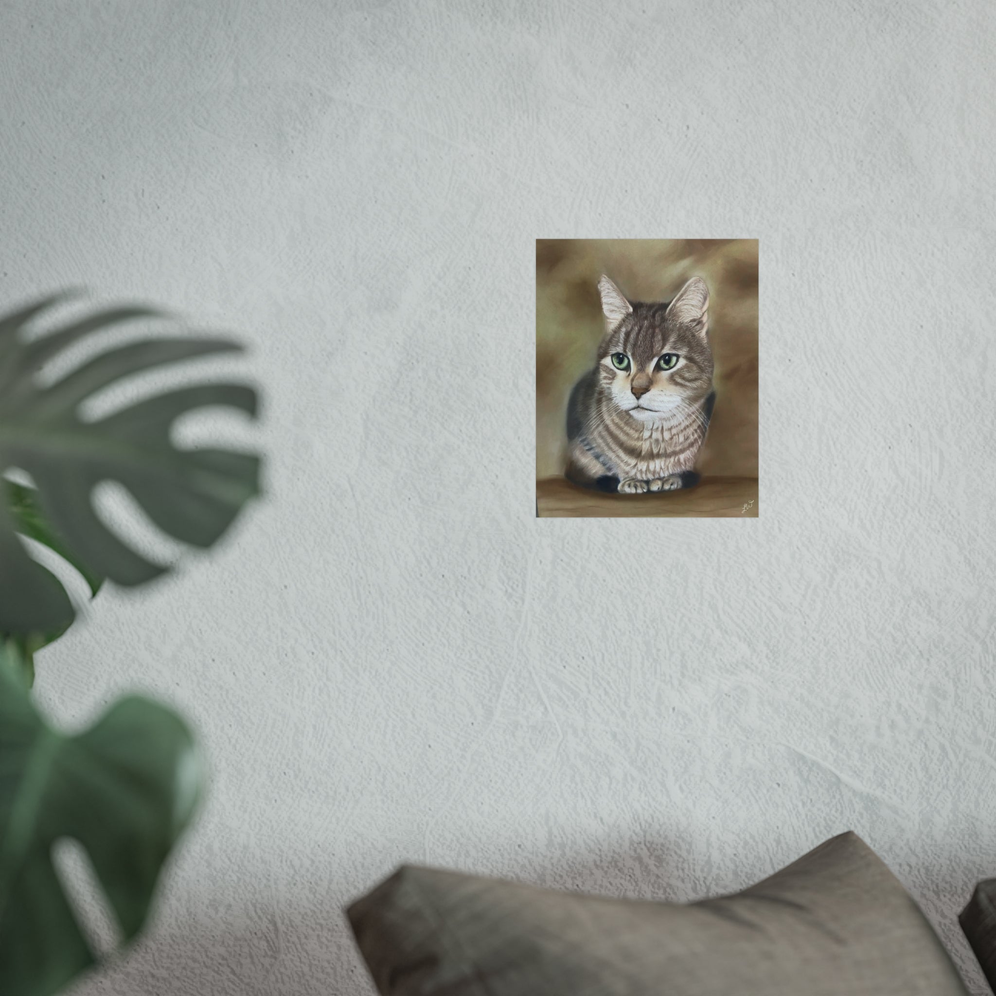 Cat Fine Art Poster, Bengal Cat Art, Wall Decor, Cat Lover Gift, Home Aesthetic Art, Cat Lover Wall Art, Pet Portrait Decor