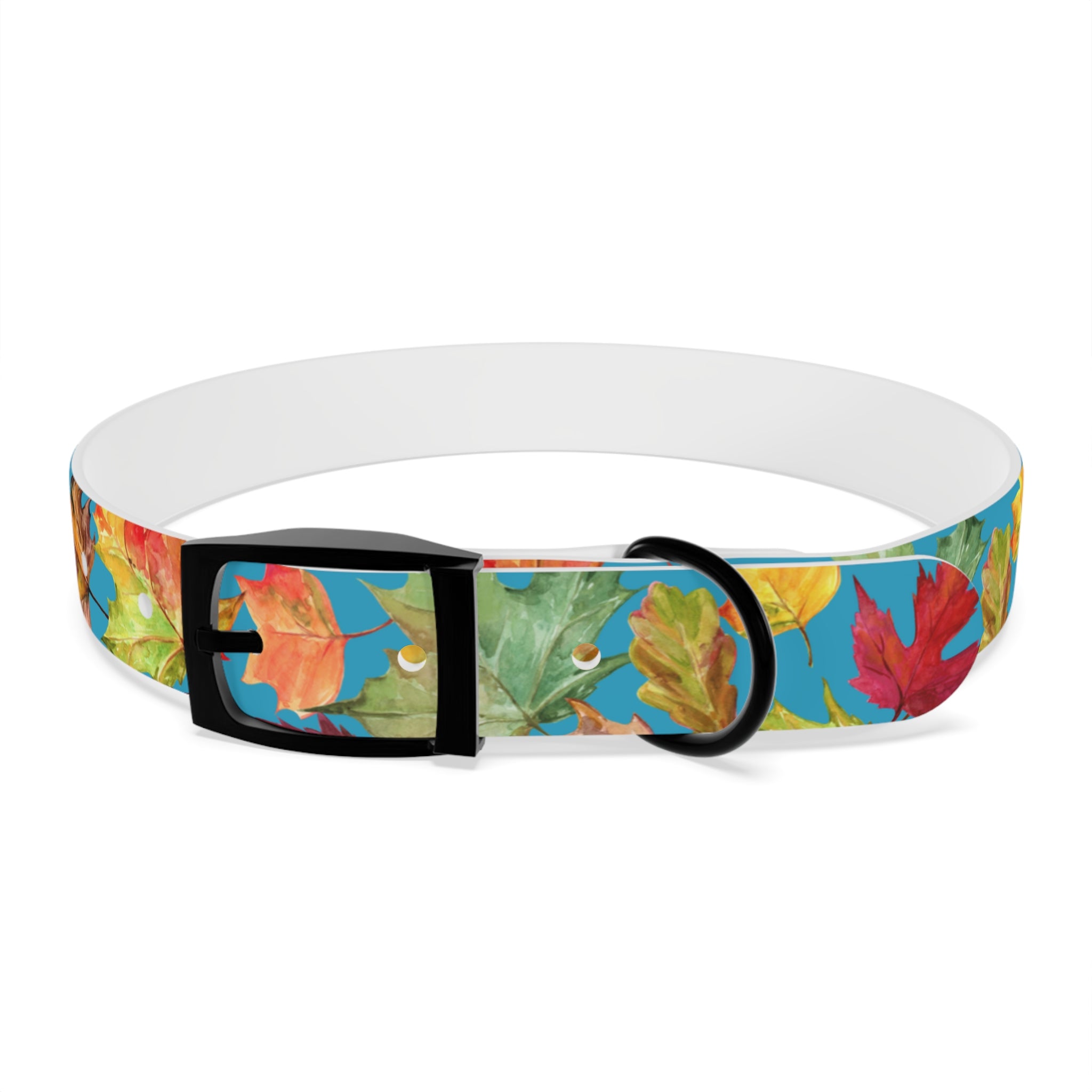 Vibrant Autumn Dog Collar | Fall Pet Accessory, Seasonal Dog Gear, Cute Dog Collars, Leaf Design, Colorful Pet Fashion