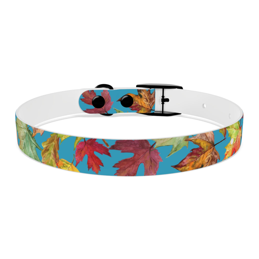 Vibrant Autumn Dog Collar | Fall Pet Accessory, Seasonal Dog Gear, Cute Dog Collars, Leaf Design, Colorful Pet Fashion