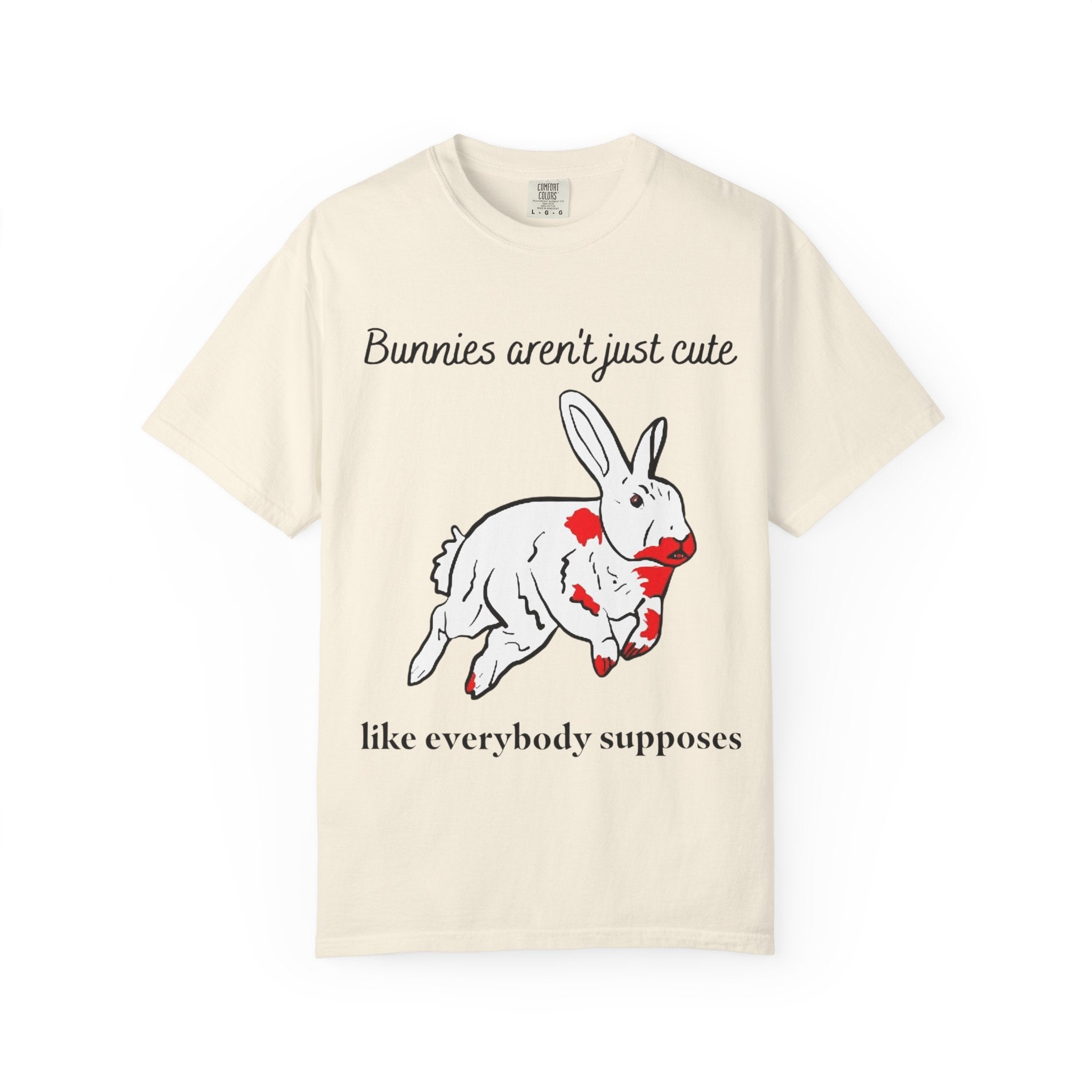 Bloody Bunny T-Shirt | Killer Rabbit Parody Gothic Dark Humor Gift