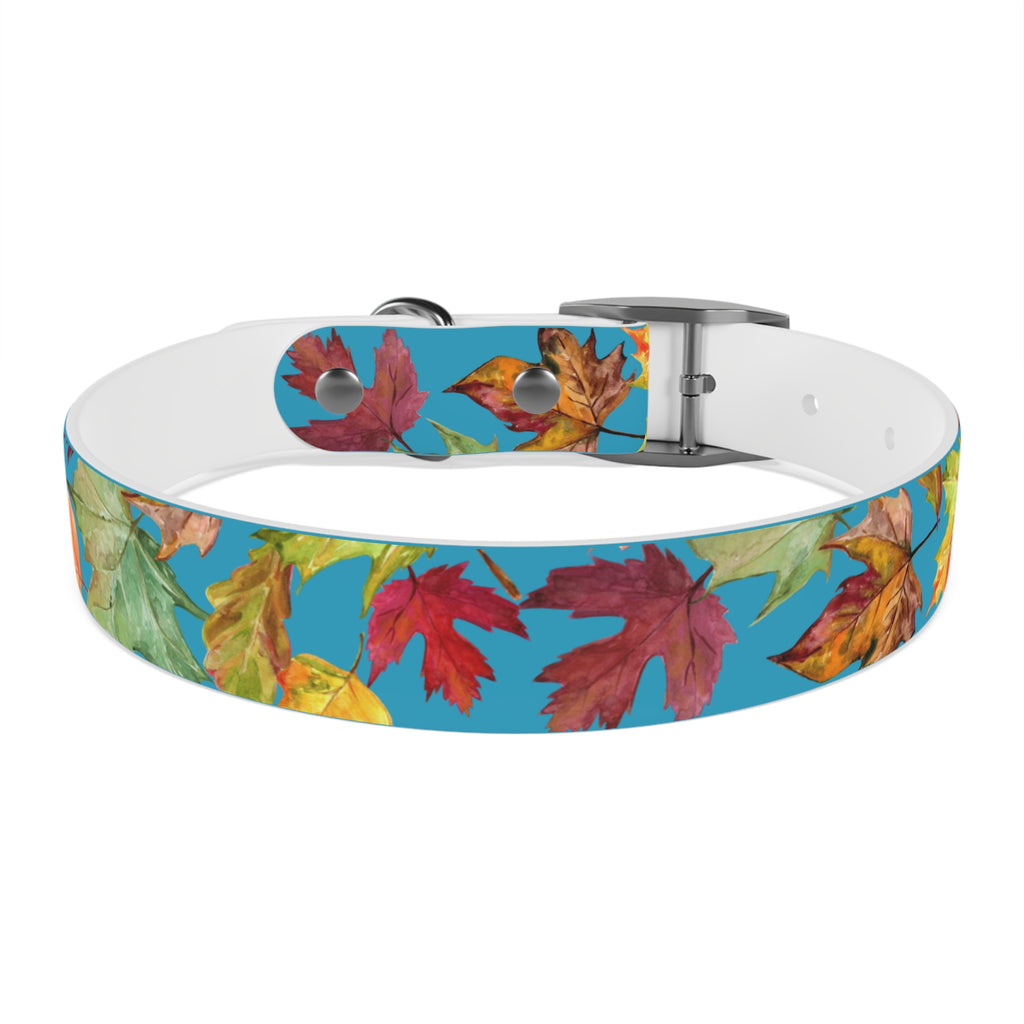 Vibrant Autumn Dog Collar | Fall Pet Accessory, Seasonal Dog Gear, Cute Dog Collars, Leaf Design, Colorful Pet Fashion