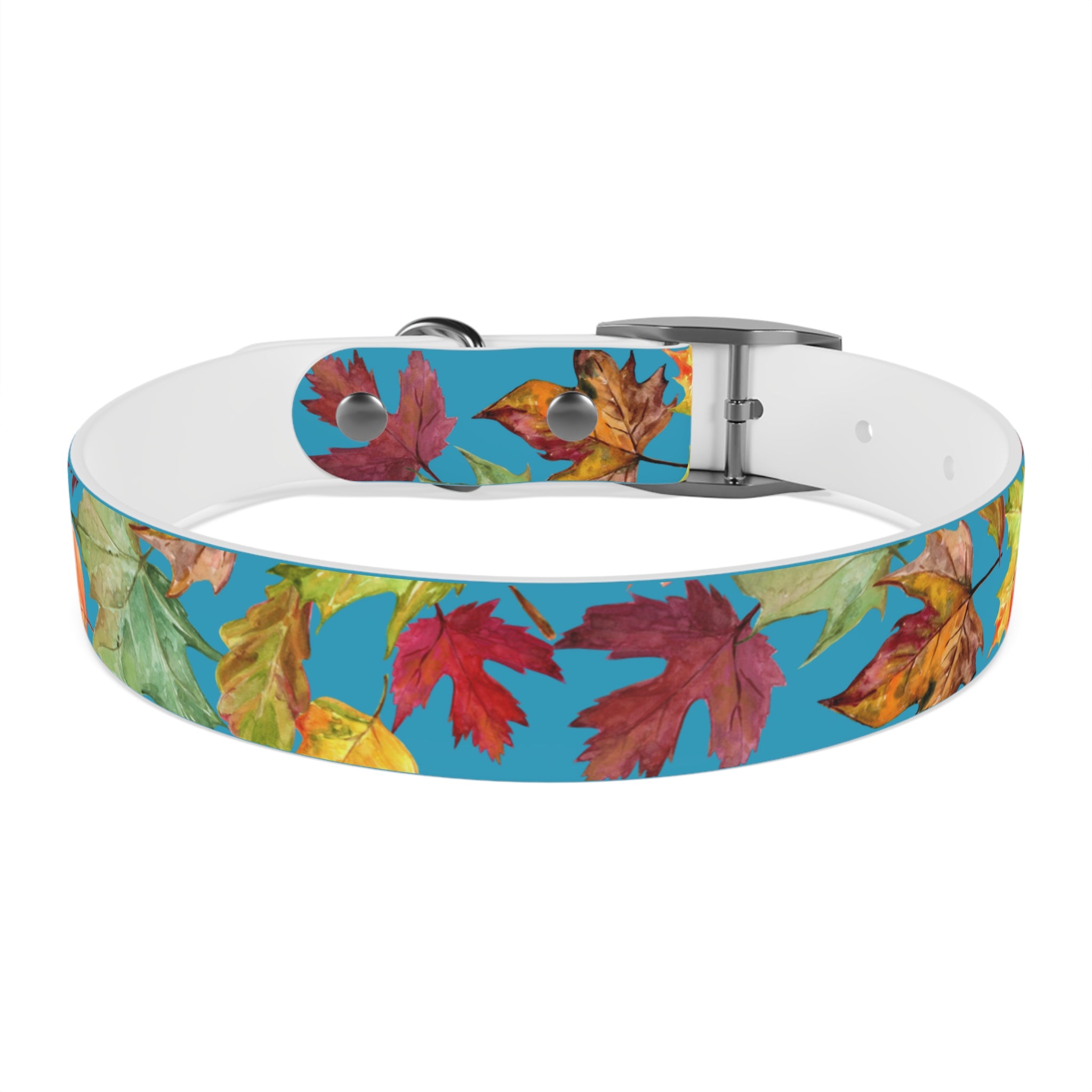 Vibrant Autumn Dog Collar | Fall Pet Accessory, Seasonal Dog Gear, Cute Dog Collars, Leaf Design, Colorful Pet Fashion