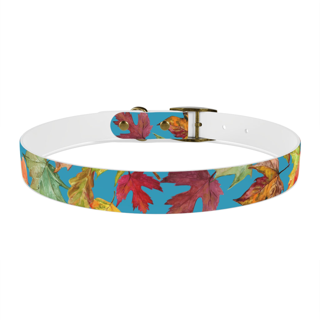 Vibrant Autumn Dog Collar | Fall Pet Accessory, Seasonal Dog Gear, Cute Dog Collars, Leaf Design, Colorful Pet Fashion