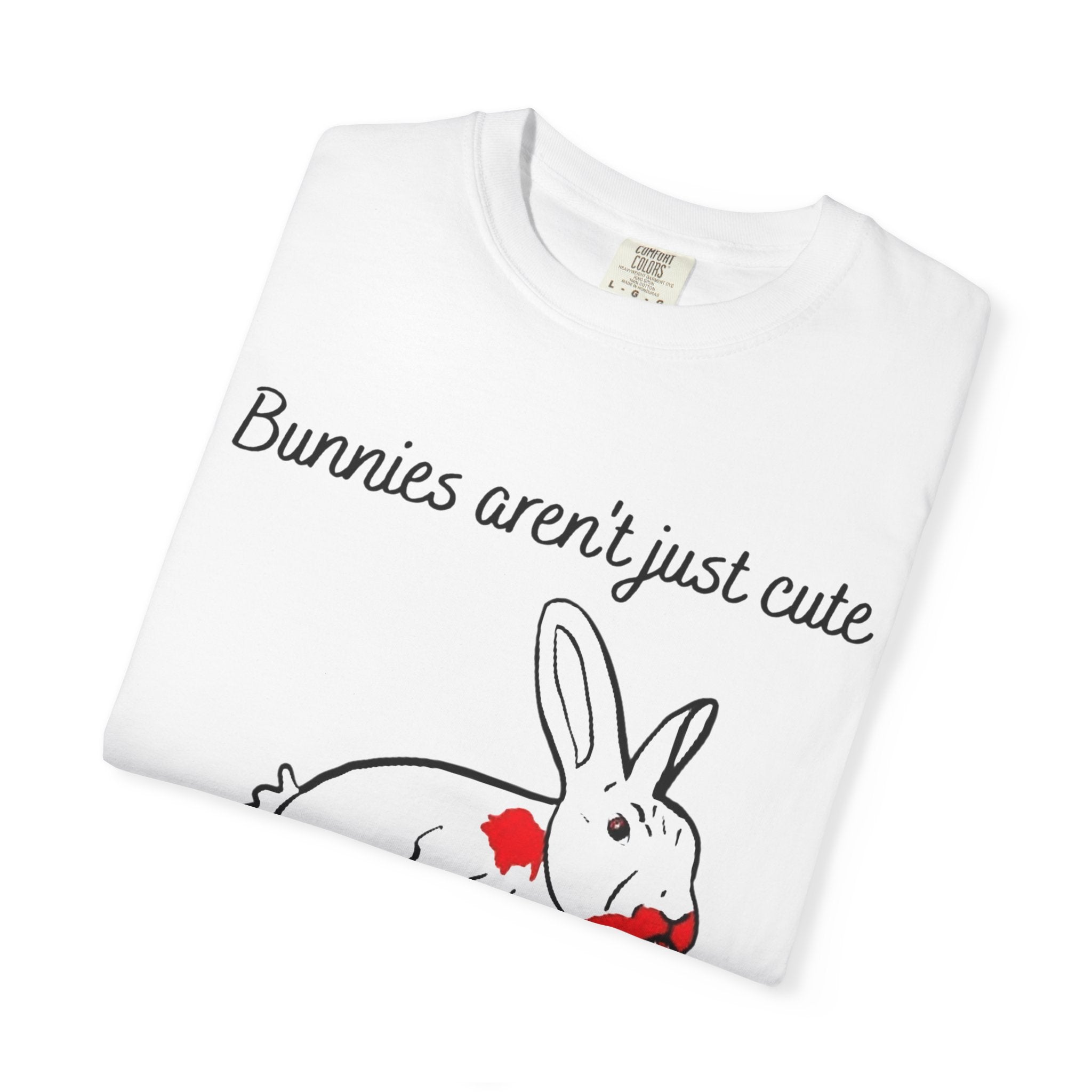 Bloody Bunny T-Shirt | Killer Rabbit Parody Gothic Dark Humor Gift