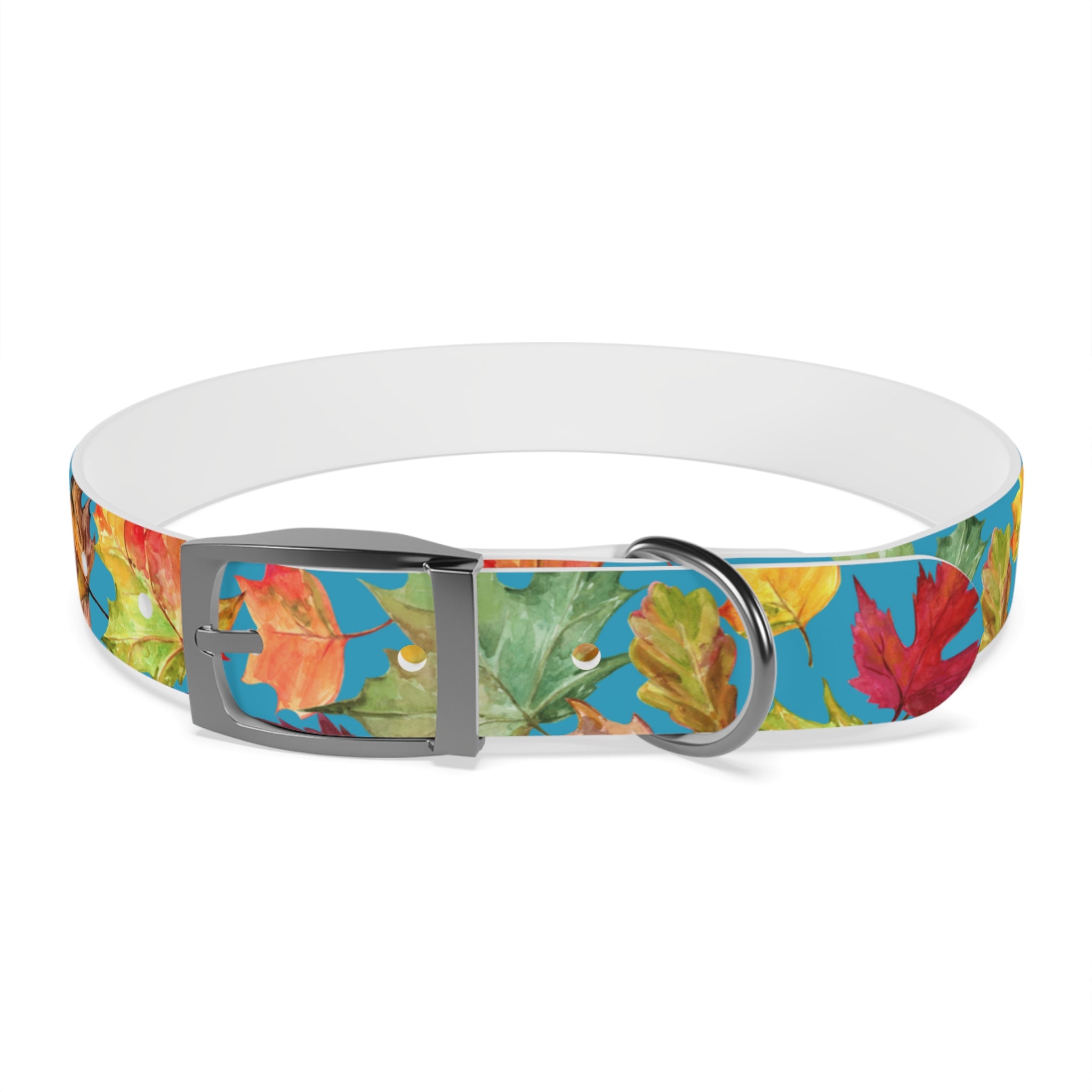 Vibrant Autumn Dog Collar | Fall Pet Accessory, Seasonal Dog Gear, Cute Dog Collars, Leaf Design, Colorful Pet Fashion