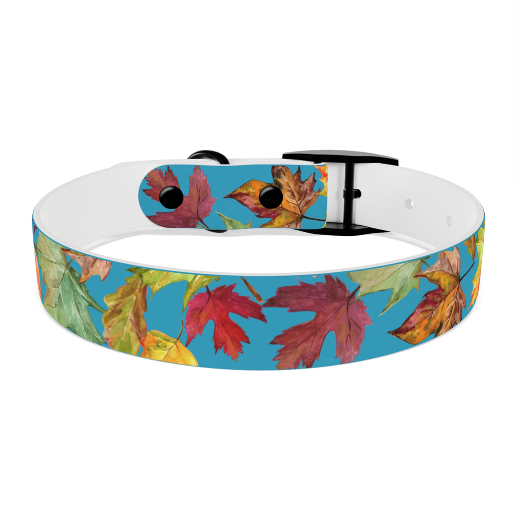 Vibrant Autumn Dog Collar | Fall Pet Accessory, Seasonal Dog Gear, Cute Dog Collars, Leaf Design, Colorful Pet Fashion