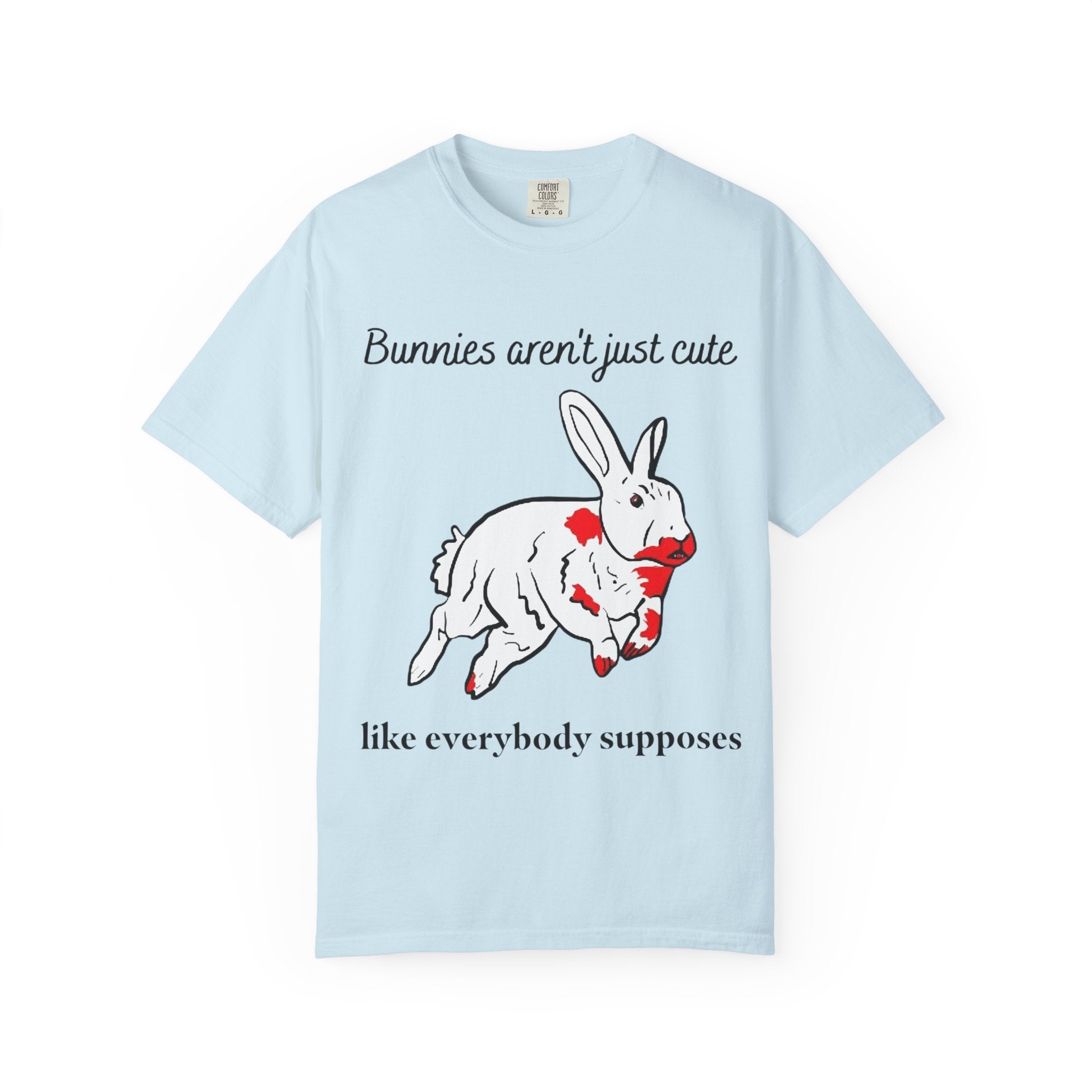 Bloody Bunny T-Shirt | Killer Rabbit Parody Gothic Dark Humor Gift