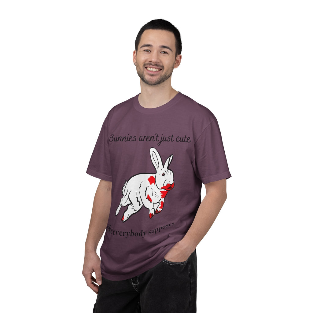 Bloody Bunny T-Shirt | Killer Rabbit Parody Gothic Dark Humor Gift