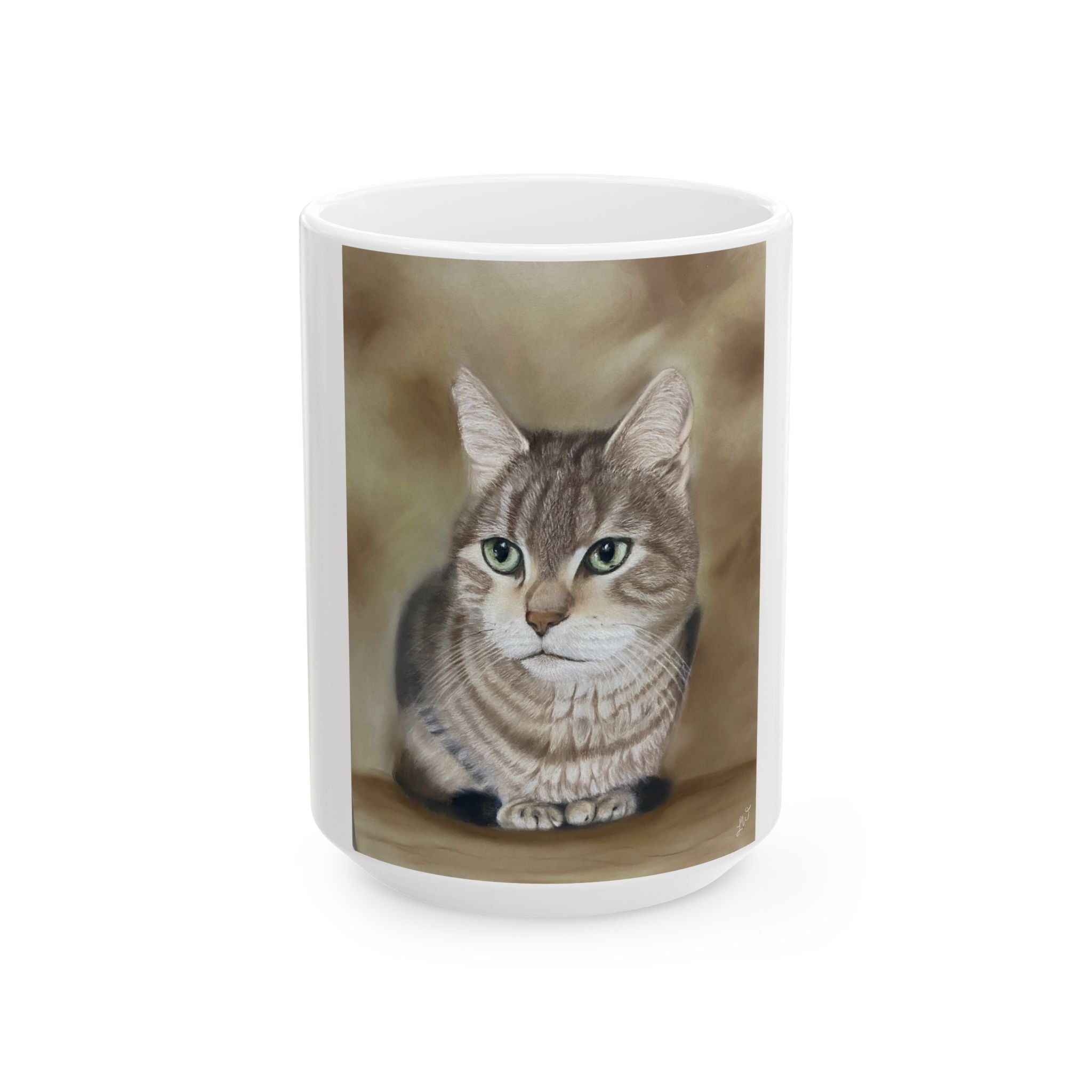 Whimsical Cat Ceramic Mug - Ideal Gift for Cat Lovers, Cozy Coffee Mug, Cute Pet Artwork, Coffee Lovers, Cat-Themed Gift