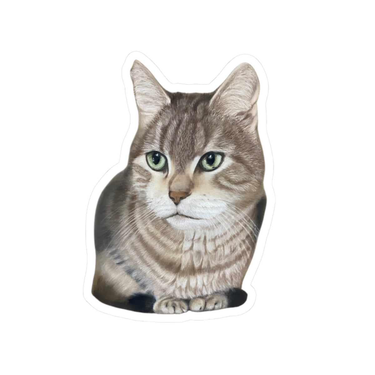 Adorable Cat Kiss-Cut Stickers | Perfect for Cat Lovers, Laptop Decor, Journal Accents, Gift Ideas, Pet Memorials, Bengal Cat Owners