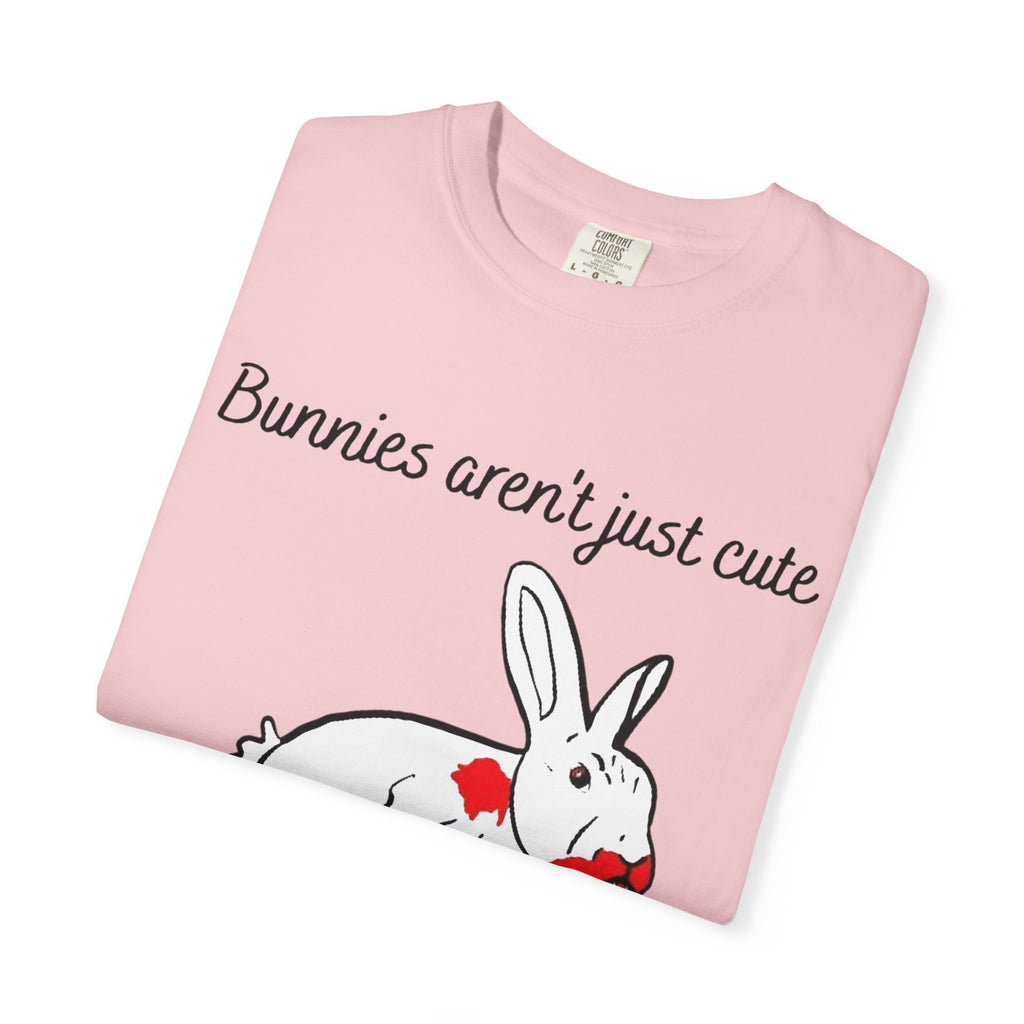 Bloody Bunny T-Shirt | Killer Rabbit Parody Gothic Dark Humor Gift