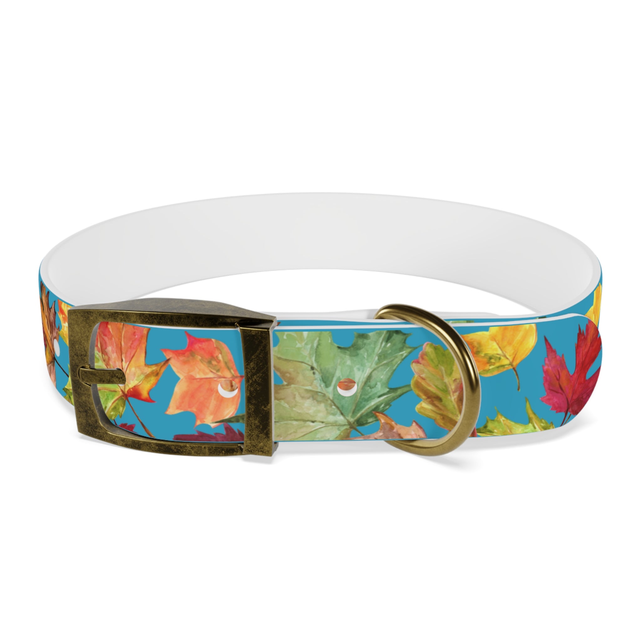 Vibrant Autumn Dog Collar | Fall Pet Accessory, Seasonal Dog Gear, Cute Dog Collars, Leaf Design, Colorful Pet Fashion