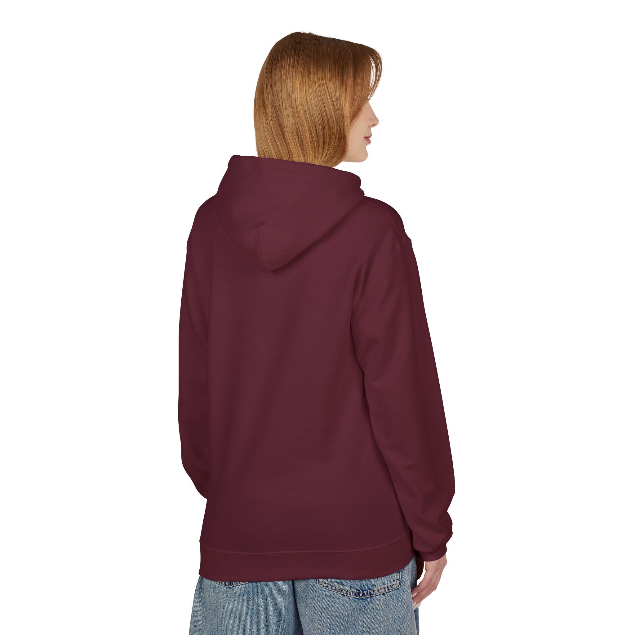 Witchy Cat Fleece Hoodie, Cozy Unisex Sweater, Perfect for Halloween, Casual Wear, Gift for Cat Lovers, Spooky Season Apparel