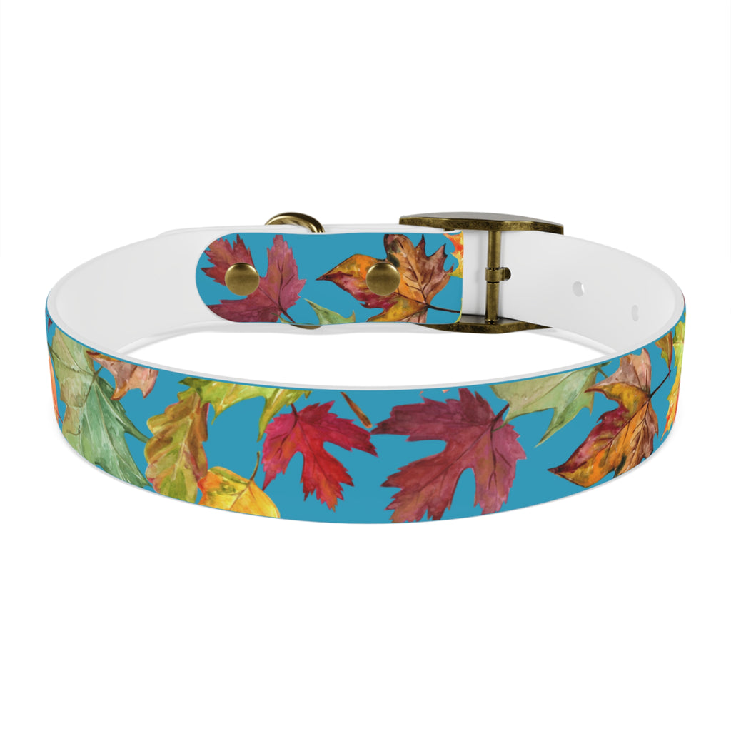 Vibrant Autumn Dog Collar | Fall Pet Accessory, Seasonal Dog Gear, Cute Dog Collars, Leaf Design, Colorful Pet Fashion