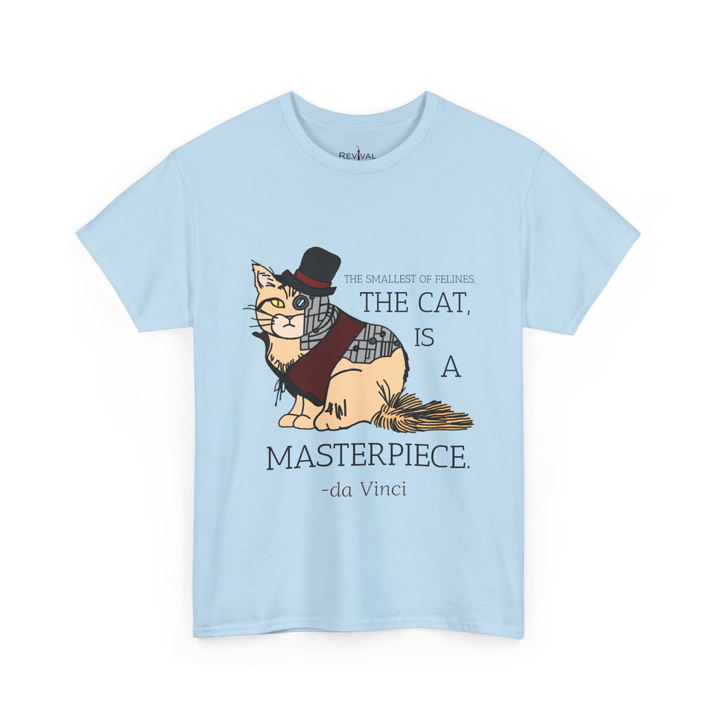 Steampunk Cyber Cat Graphic Tee, Unisex Cotton T-Shirt