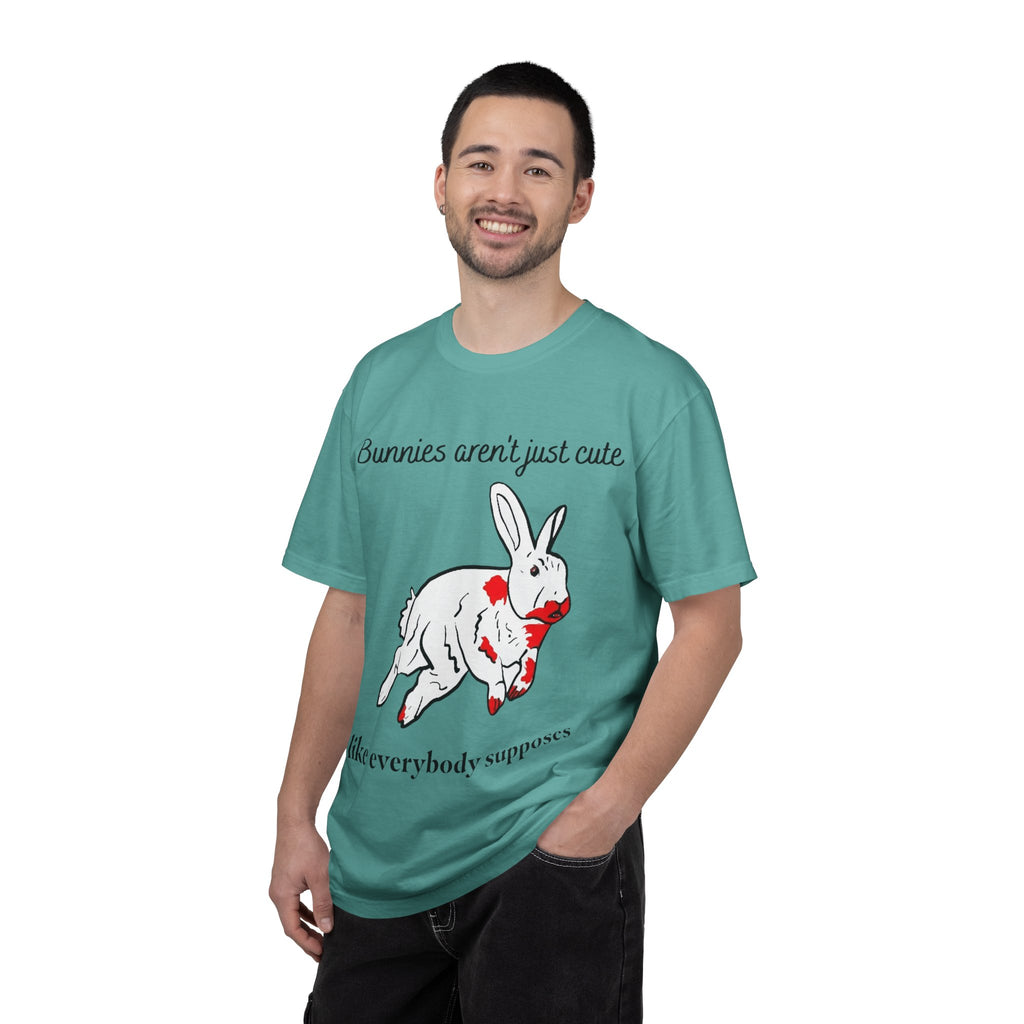 Bloody Bunny T-Shirt | Killer Rabbit Parody Gothic Dark Humor Gift